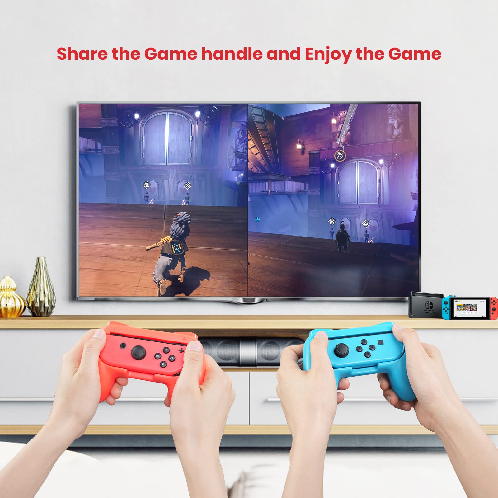 CODOGOY 18-in-1 Nintendo Switch Sports Accessories Bundle with Carry Bag - Compatible with Switch & Switch OLED for Multiplayer Family Games - Perfect for Party Play, Travel & Indoor Sports Fun