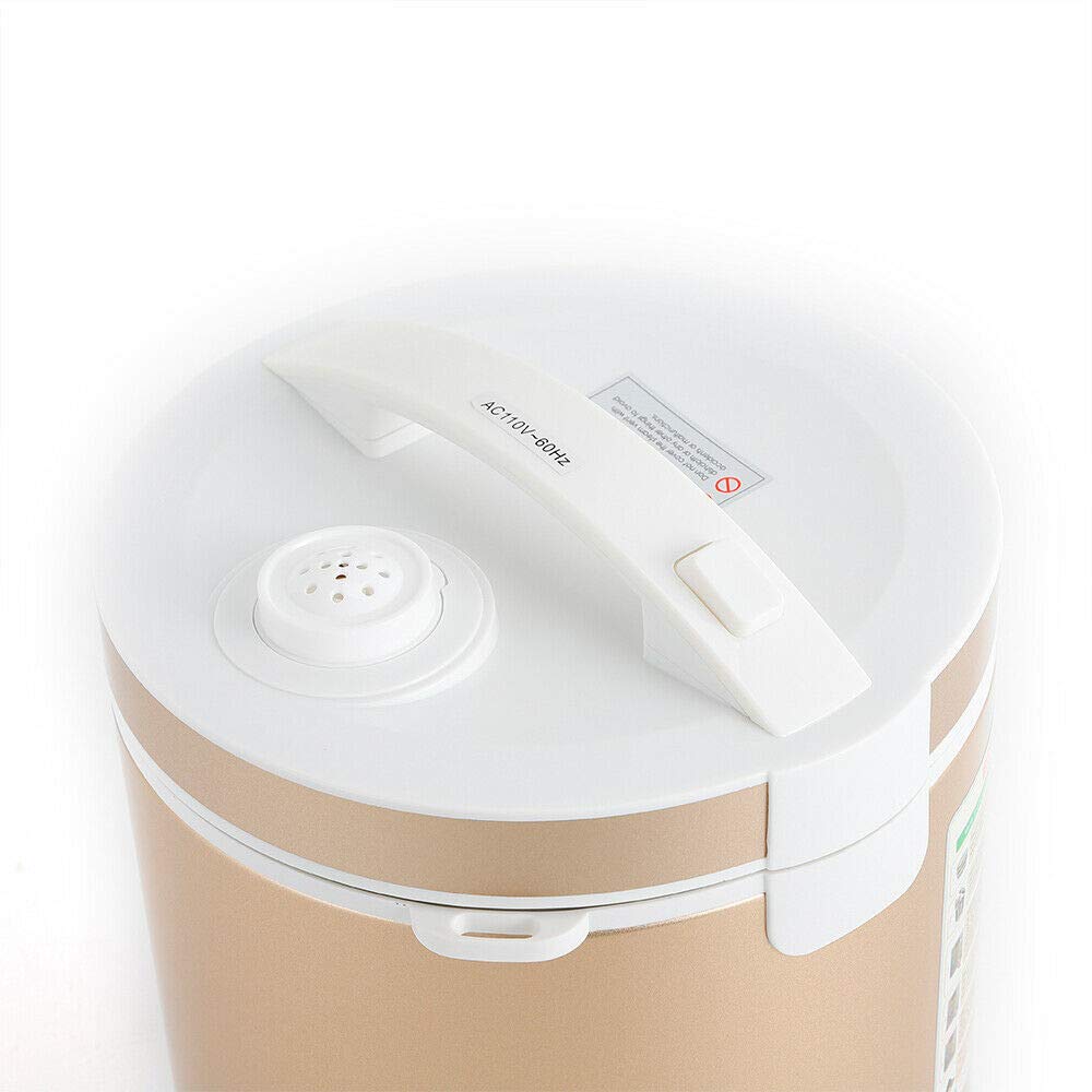 6L Black Garlic Fermenter - Full Automatic Smart Garlic Maker with Intelligent Control, Multi-Clove DIY Cooker for Kimchi & Sweet Rice Wine (Gold) | Perfect for Home Kitchens, Restaurants, and Gourmet Food Preparation