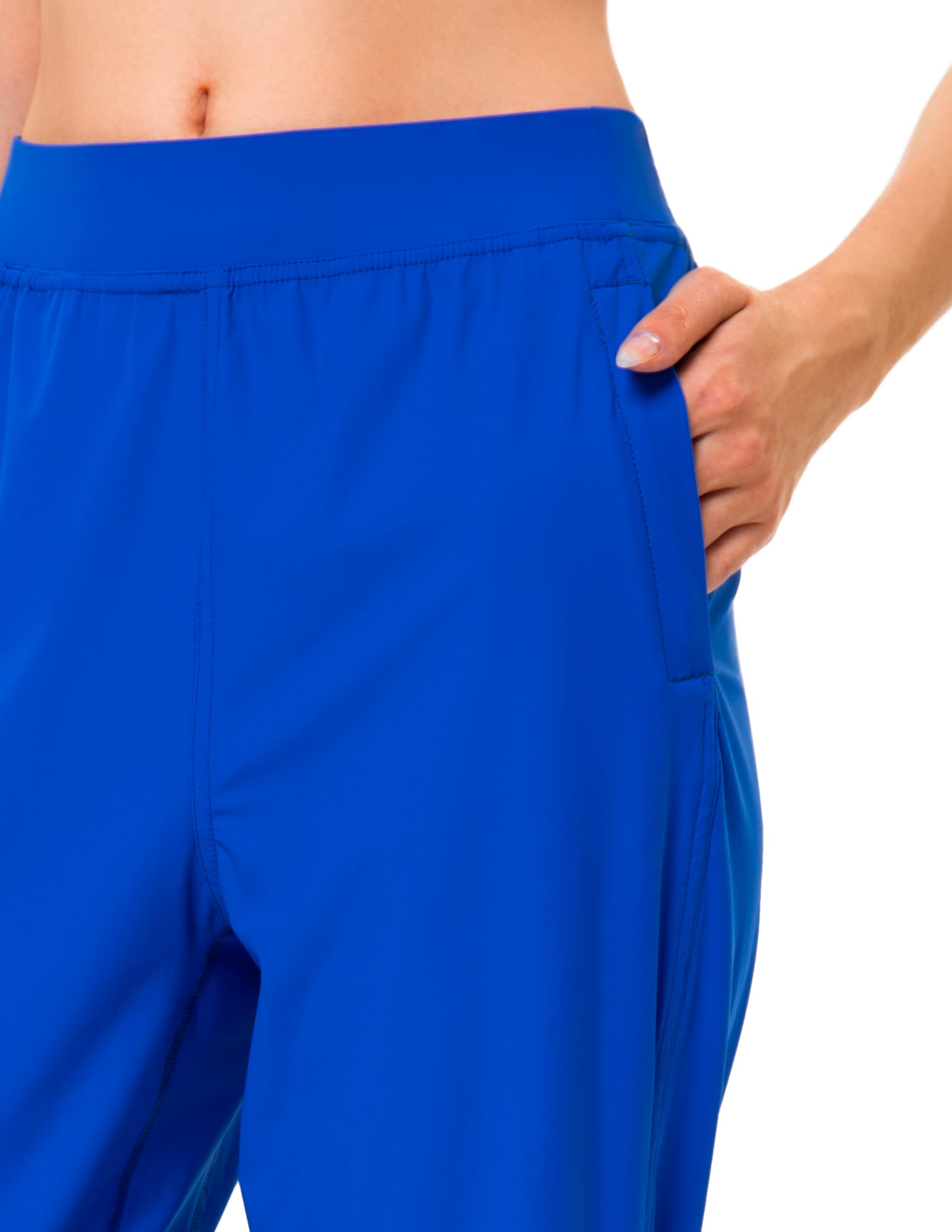 YUNOGA Women's Lightweight Joggers with Pockets - Athletic Workout Yoga Running Pants for Women - Perfect for Gym, Lounge & Outdoor Activities