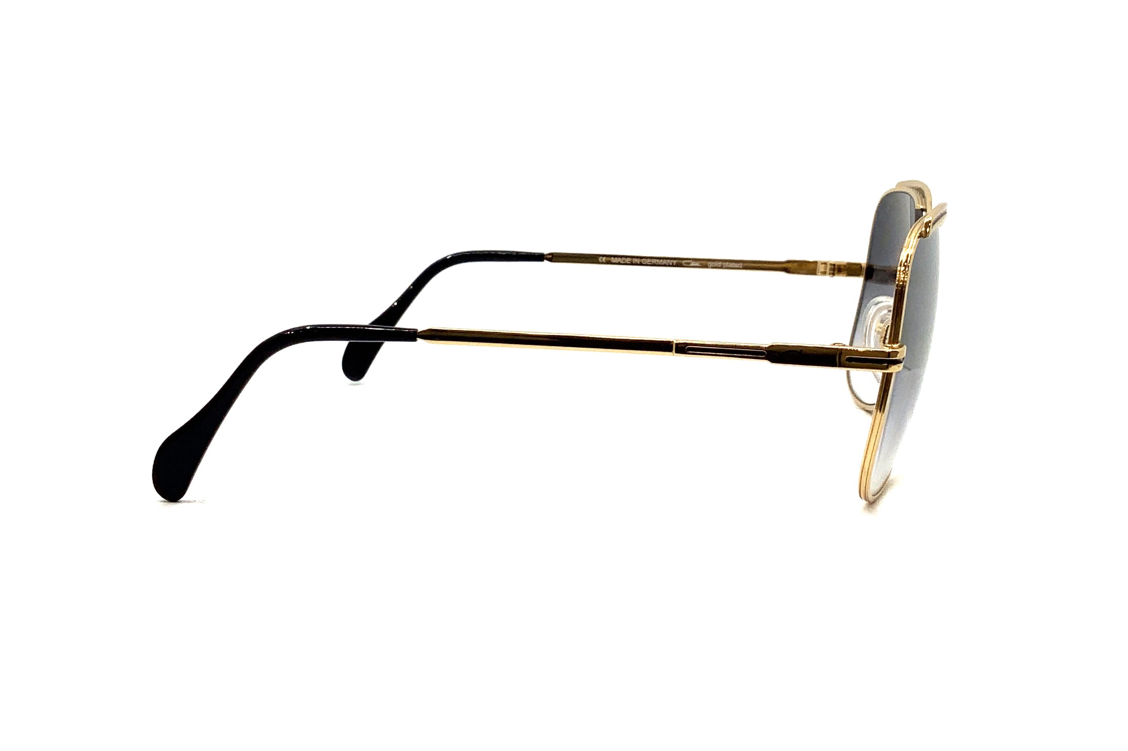 Cazal 224/3 Sunglasses - Gold & Grey Aviator Style for Men & Women | UV Protection, Fashion Eyewear for Outdoor, Driving & Travel