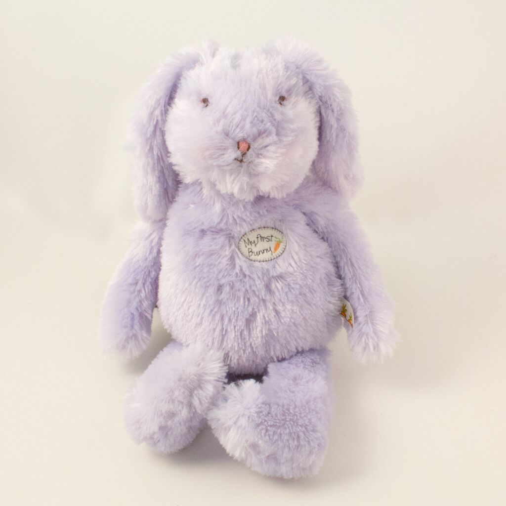 My First Bunny Lavender Carrots Plush Toy - Adorable Stuffed Animal for Baby Shower Gift & Nursery Decor | Perfect for Easter, Birthday Presents and Cuddling