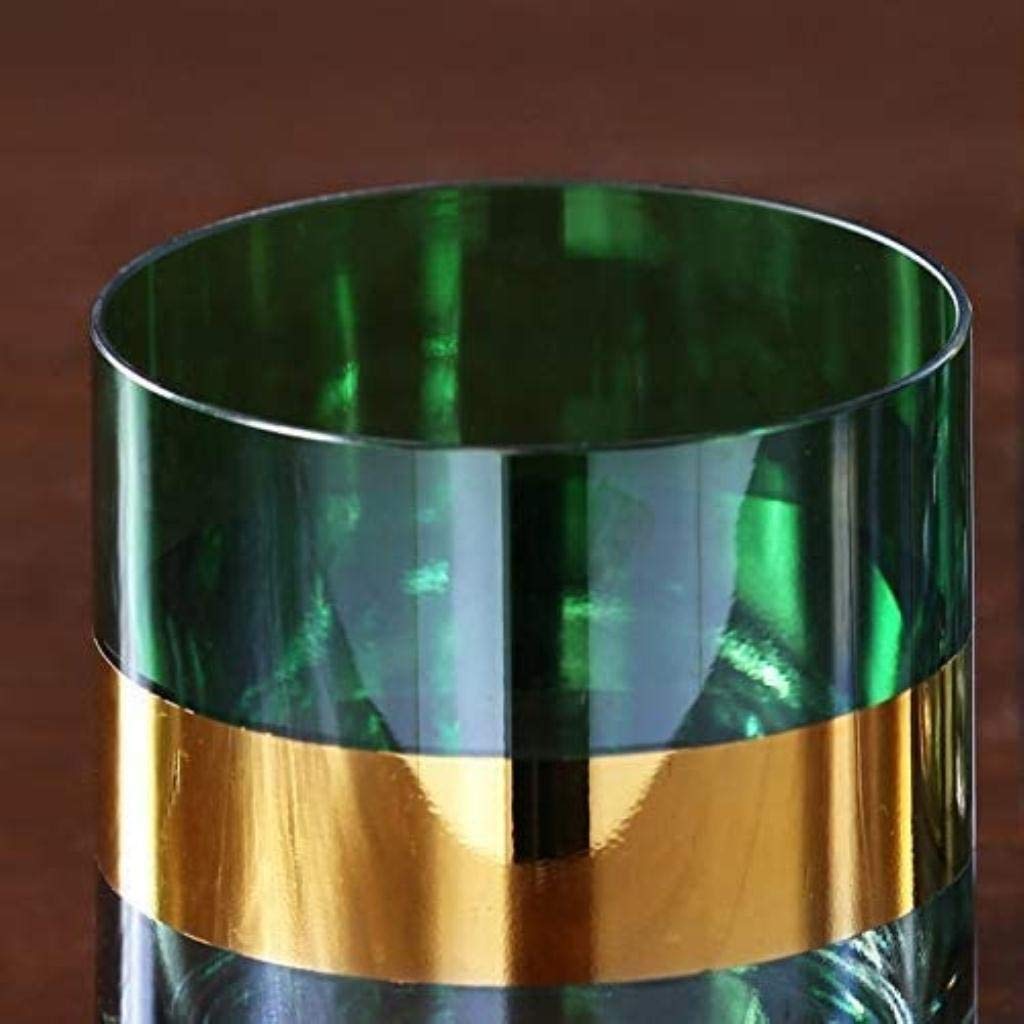 Elegant Green Glass Sculpture Vase - 10x10cm Handcrafted Decorative Vase for Weddings, Birthdays & Home Decor | Durable Art Piece Perfect for Centerpieces, Gift Giving & Holiday Decorations