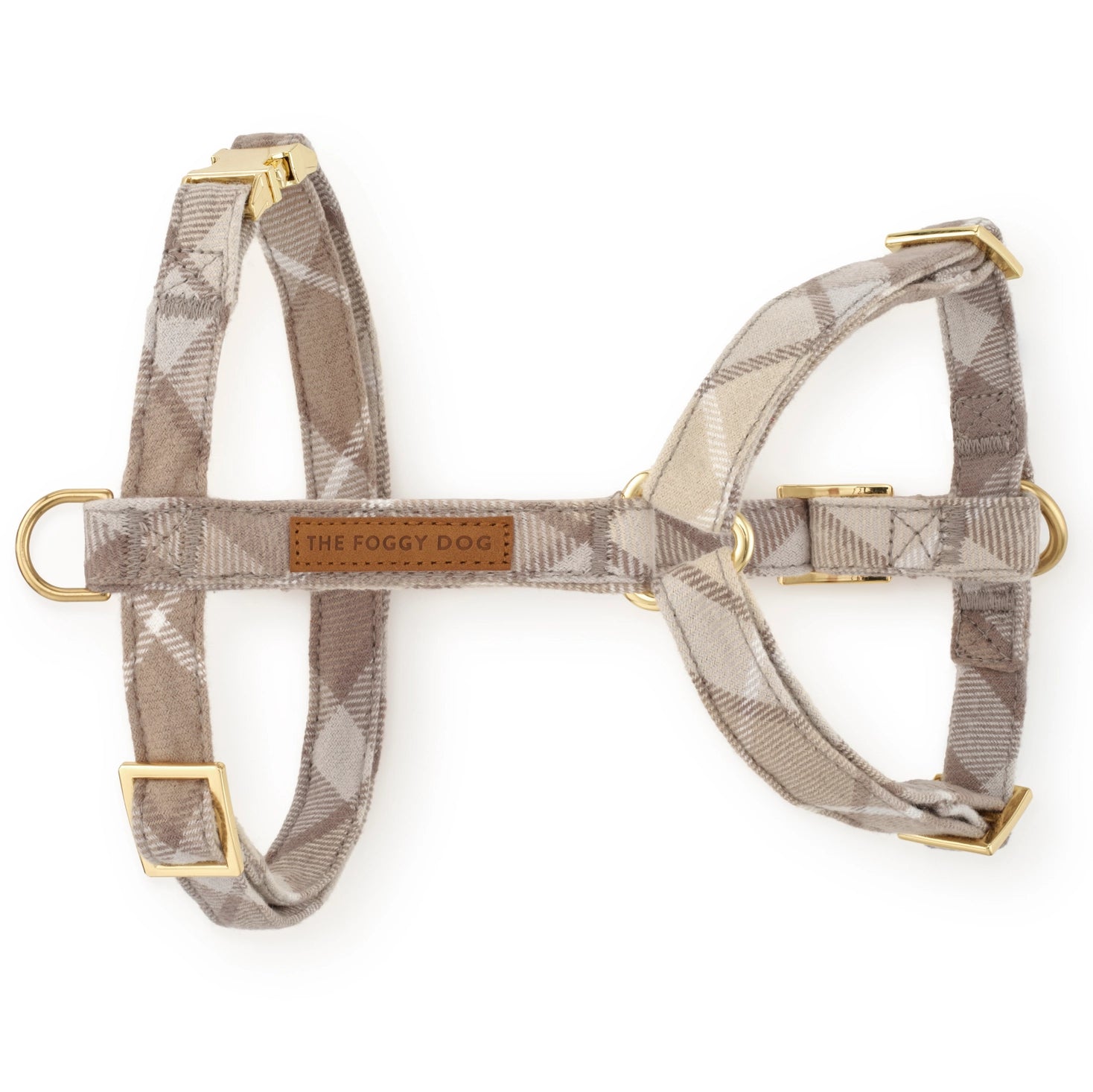 Andover Plaid Dog Harness - Adjustable Pet Harness for Small to Medium Dogs - Comfortable & Stylish for Walking, Hiking, and Outdoor Adventures