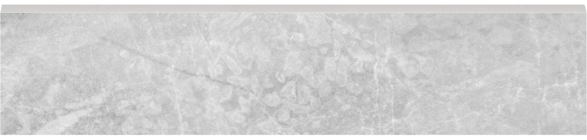 3 X 12 Inch Pearl White Matte Glazed Porcelain Bullnose Tile - Perfect for Bathroom Walls, Kitchen Backsplashes, and Shower Surrounds