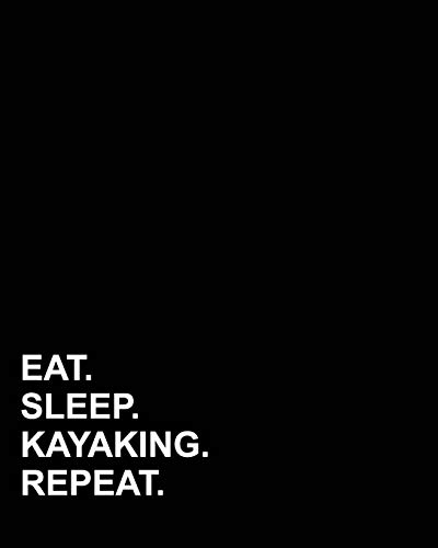 Eat Sleep Kayaking Repeat Blank Guitar Tab Paper - 6 String Guitar TAB Clef Music Sheets for Songwriting & Practice - Perfect for Musicians, Students & Songwriters