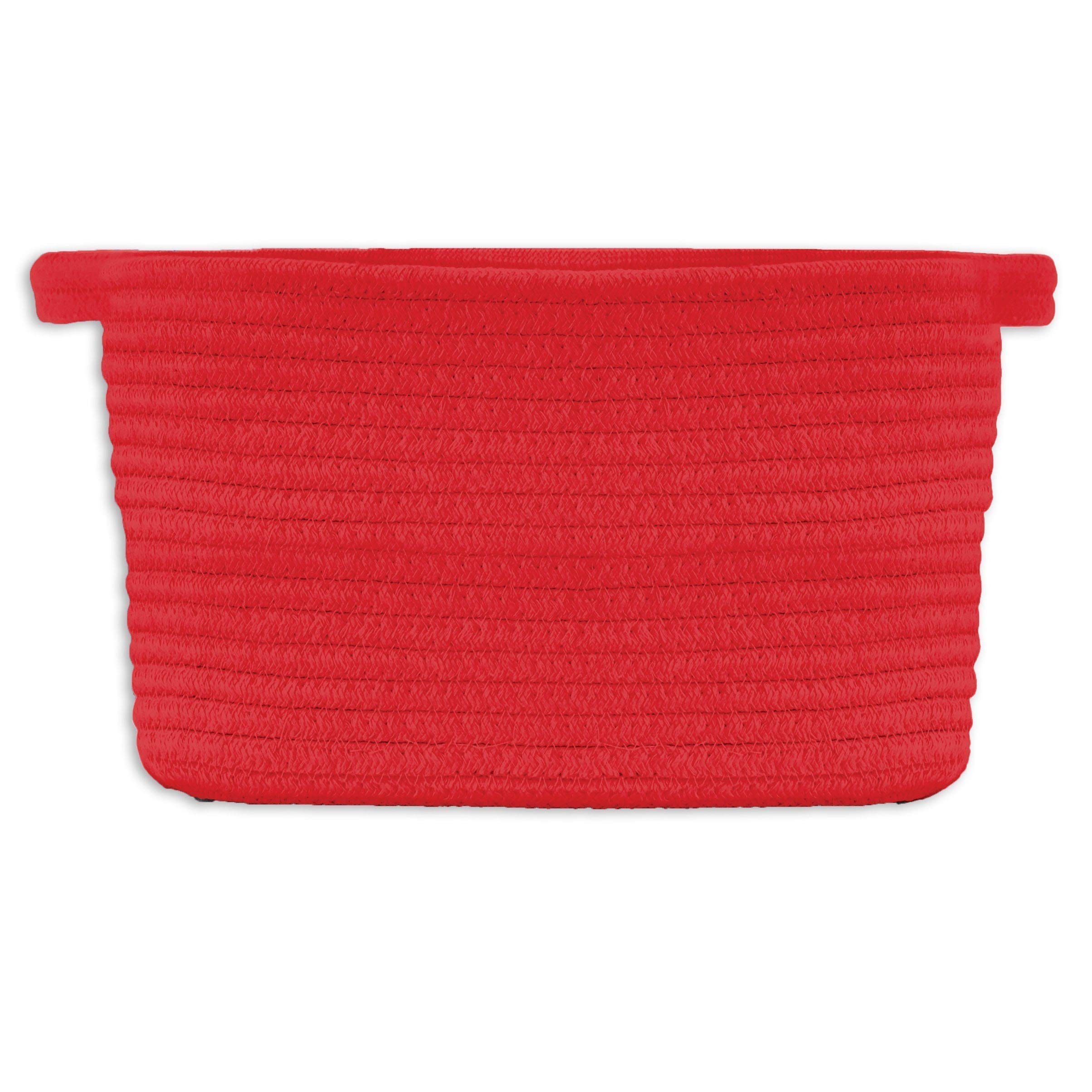 Harry Barker Cotton Rope Toy Storage Basket - Red Dog Toy Organizer for Pet Supplies | Perfect for Living Room, Bedroom, or Nursery Organization