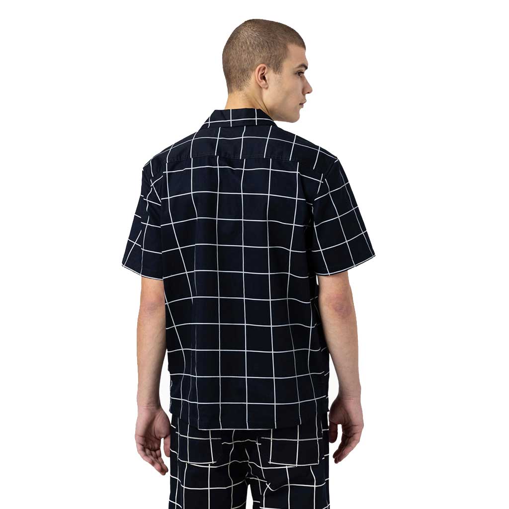 Dickies Summit Woven Shirt for Men - Comfortable Work Shirt in Ink Navy - Perfect for Construction, Outdoor Work & Casual Wear