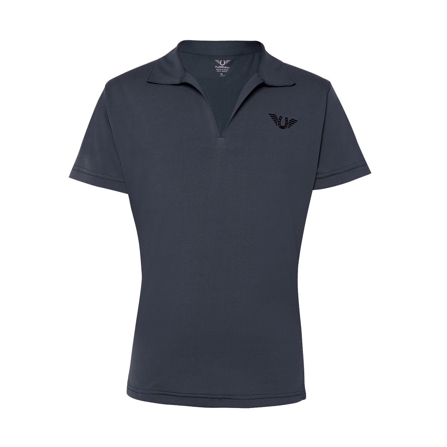 TuffRider Kids' Taylor Short Sleeve Polo Shirt - Breathable Cotton Comfort for Boys & Girls - Perfect for School, Playdates & Outdoor Activities