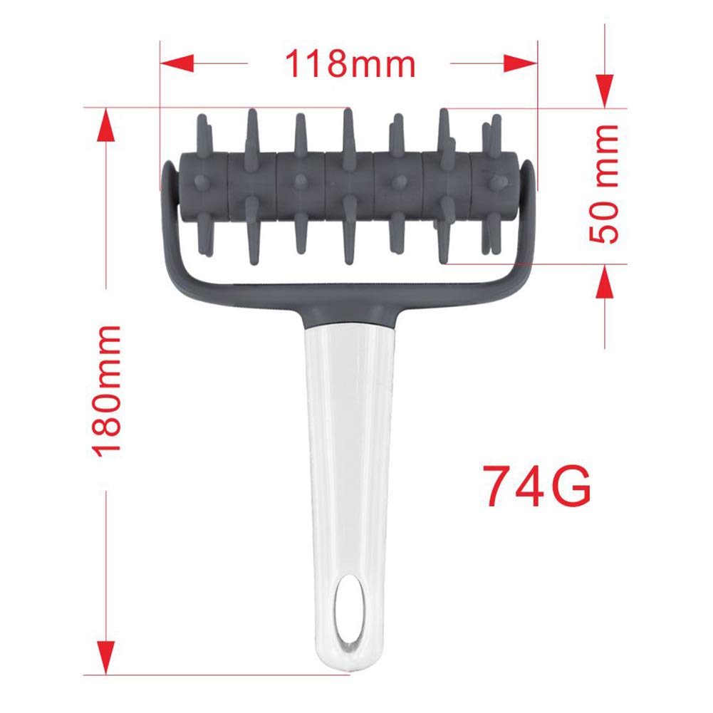 Premium Pizza Hole Puncher & Dough Needle Roller - Professional Baking Tool for Pizza, Cake, Pie, Bread & Pastry (Black) | Perfect for Home Bakers & Commercial Kitchens