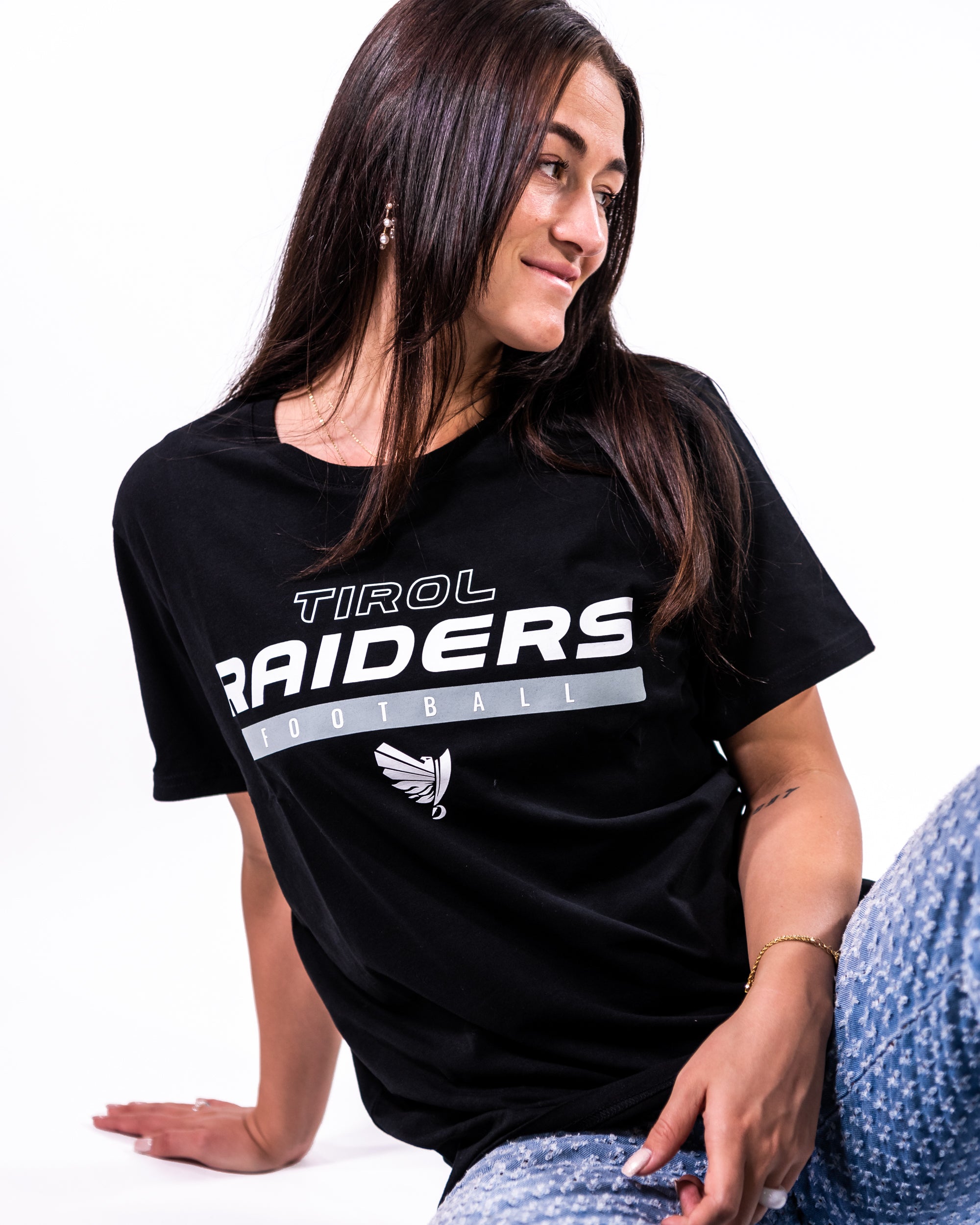 Raiders Tirol Identity T-Shirt for Men - Comfortable Cotton Crewneck Tee - Perfect for Casual Wear, Sports & Fan Gear