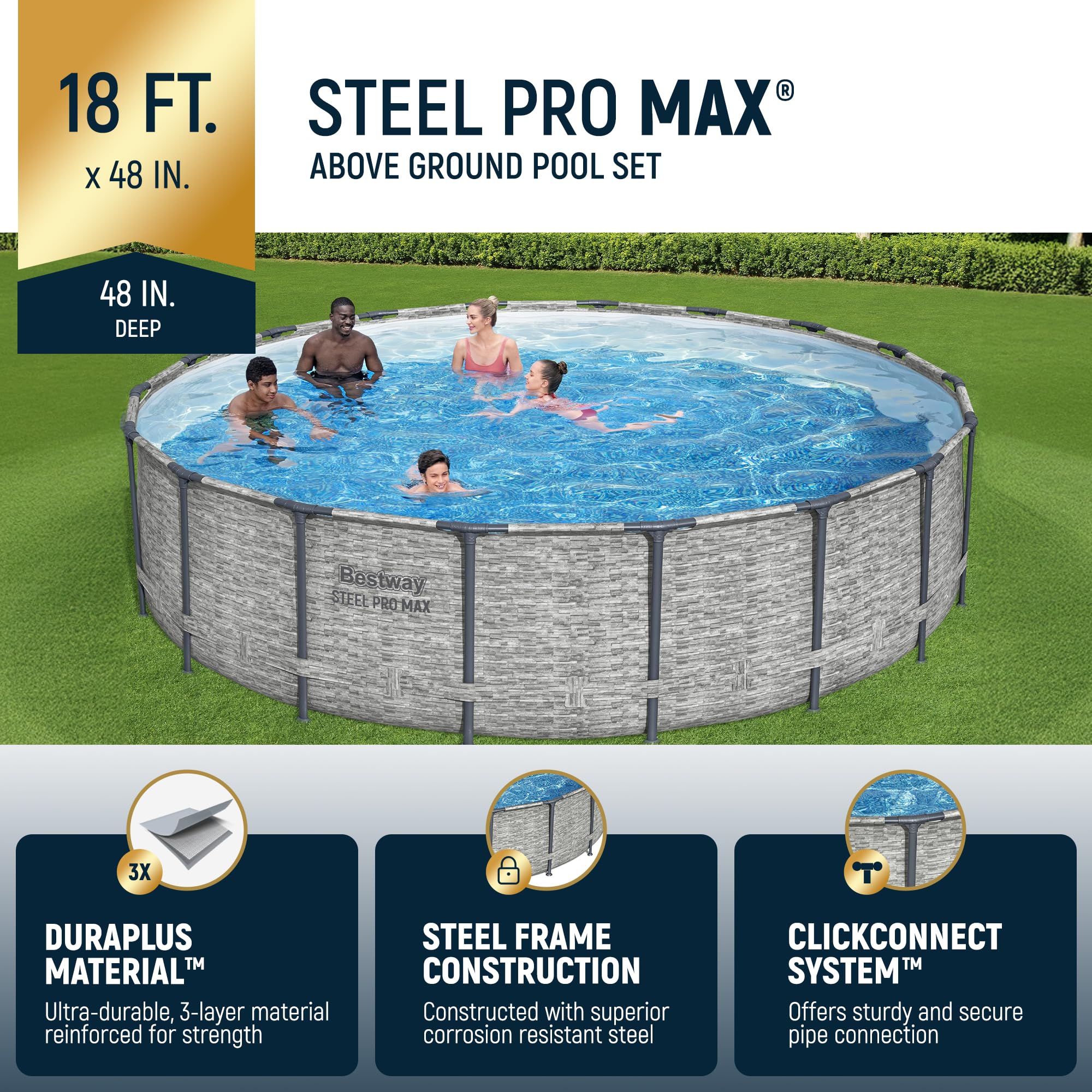 Bestway Steel Pro MAX 18' x 48