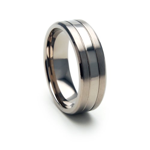 Premium Titanium Wedding Band for Men - Durable & Hypoallergenic Titanium Ring - Perfect for Engagement, Anniversary & Everyday Wear