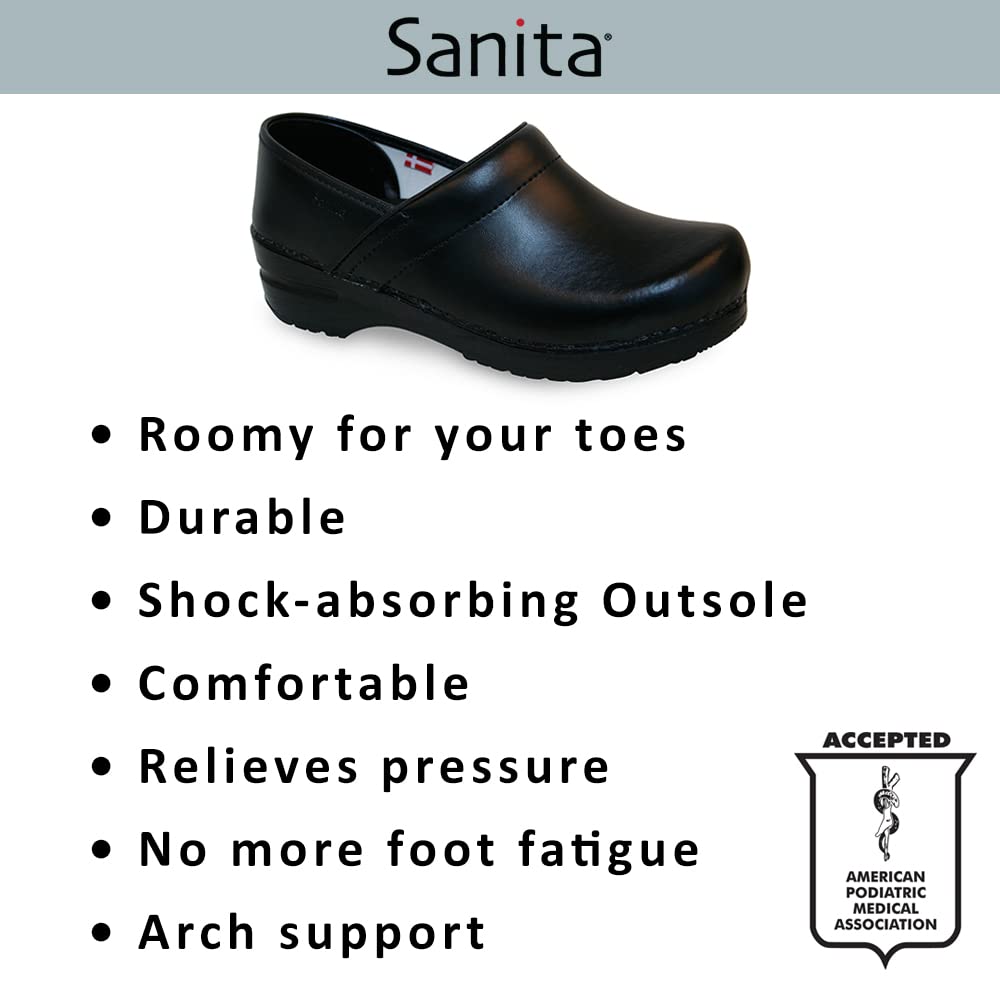 Sanita Men's Textured Oil-Resistant Professional Mule Clogs - Slip-Resistant Work Shoes for Chefs, Nurses & Healthcare Workers