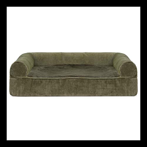 (Faux Fur & Velvet) Dark Sage