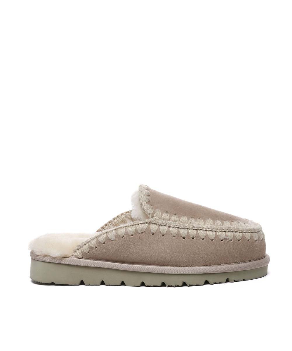 Women's UGG Stitch Slippers - Cozy Fleece-Lined House Shoes for Winter Comfort | Perfect for Indoor Lounging & Relaxation at Home