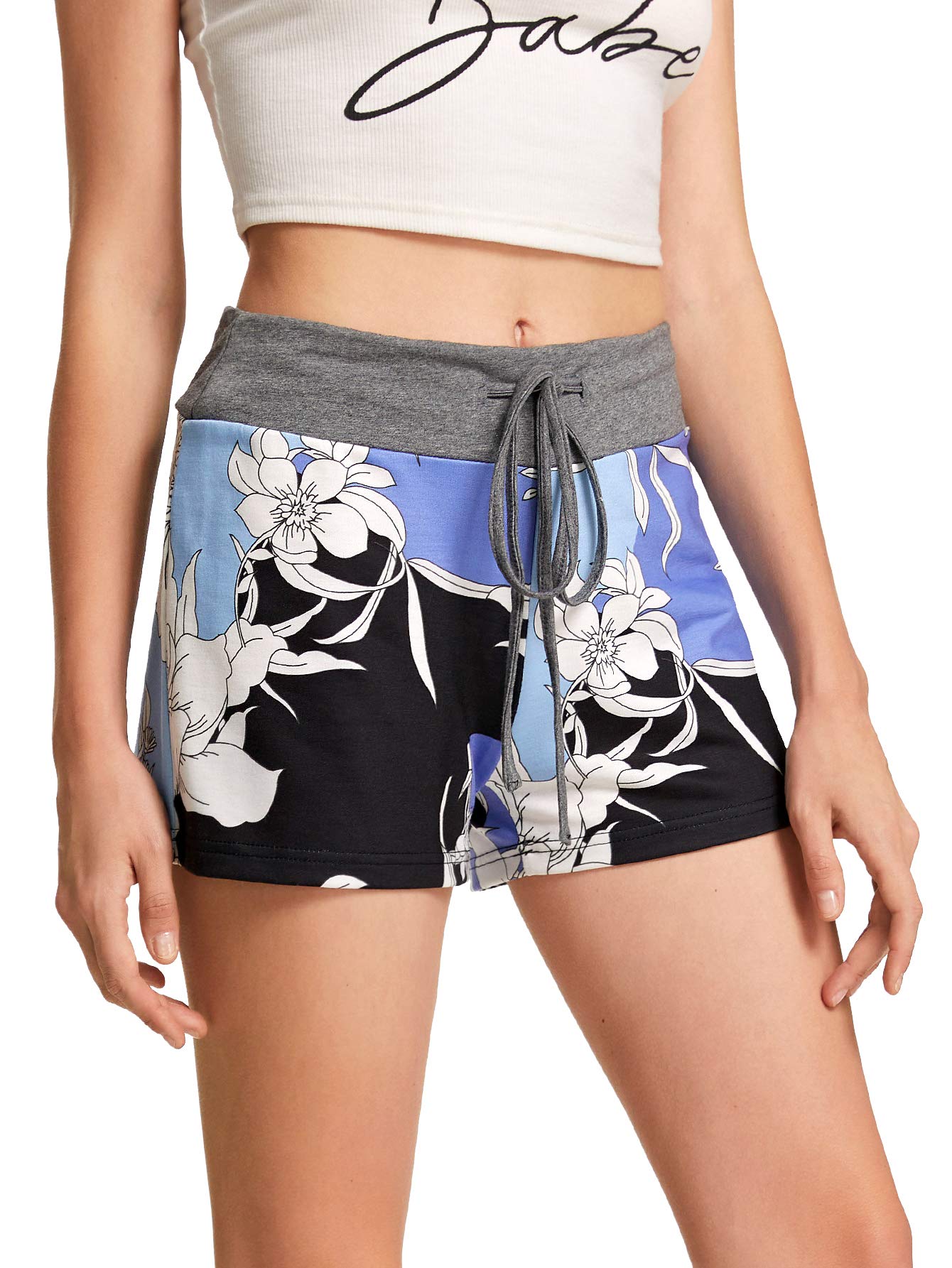 SweatyRocks High Waist Workout Yoga Shorts for Women - Breathable & Moisture Wicking Gym Shorts - Perfect for Yoga, Running, and Fitness Training