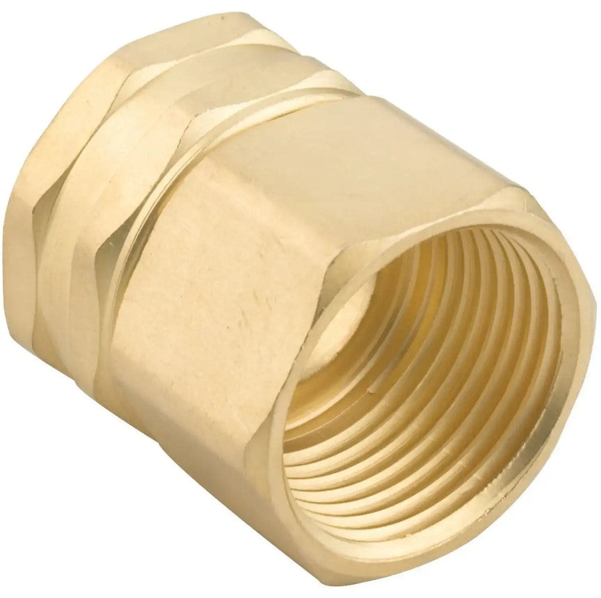 Fiskars 807764 1001 Double Female Swivel Brass Connector - 3/4