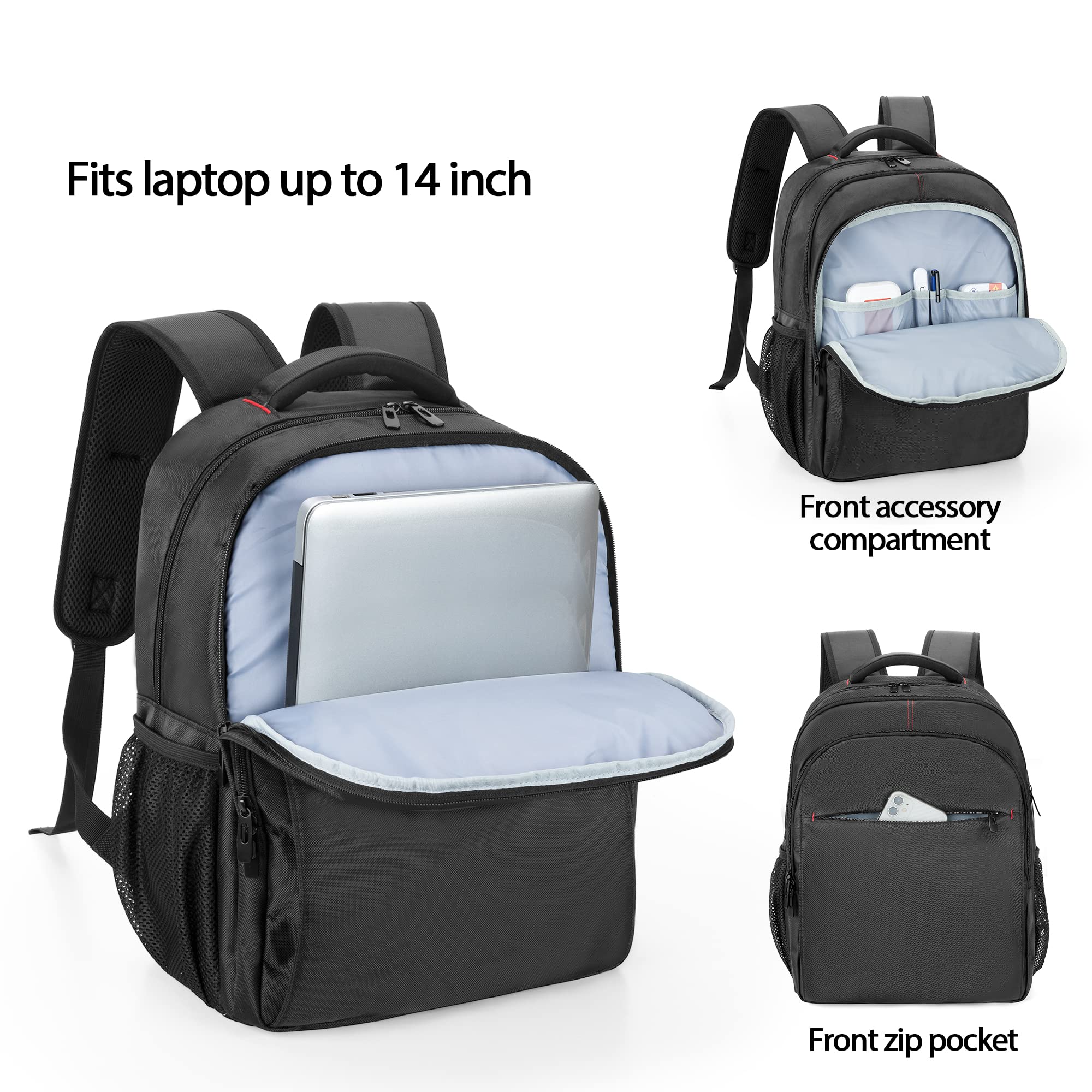 CURMIO CPAP Travel Backpack for ResMed & Philips - Black (Patented) - Perfect for Air Travel & Camping