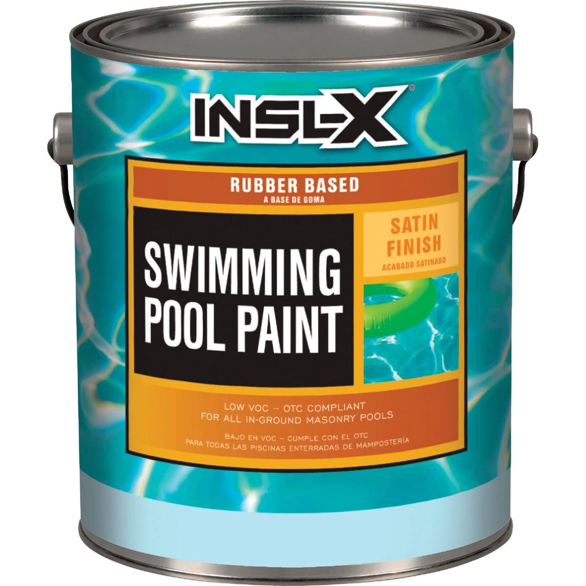 INSL-X Premium Rubber-Based Swimming Pool Paint - Royal Blue - Durable, Waterproof & Long-Lasting for Inground & Above Ground Pools (Perfect for Pool Renovation & Maintenance)