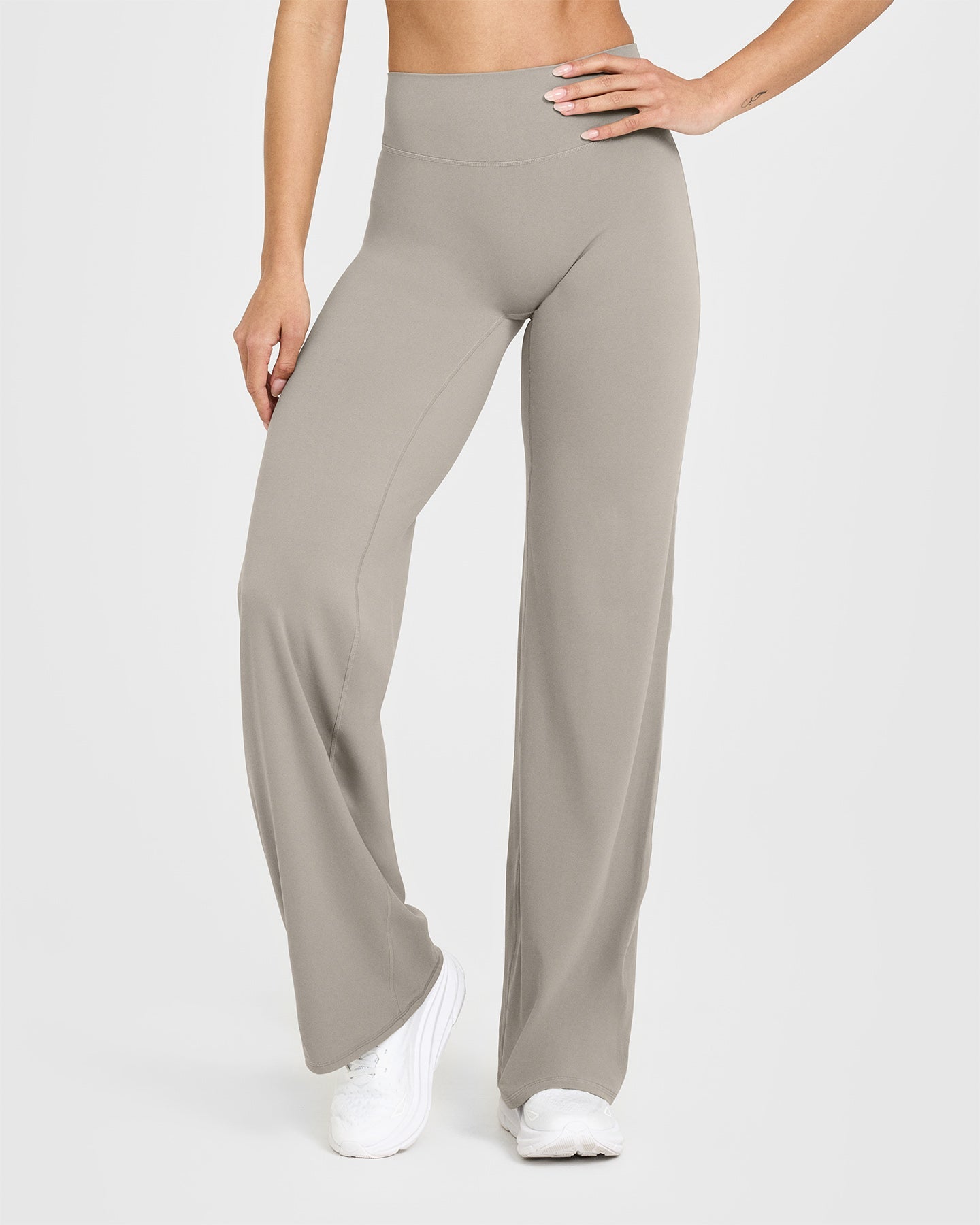 SoftMotion™ Straight Leg Pants for Women - Cozy Warm Sand Color | Perfect for Yoga, Lounge & Everyday Wear