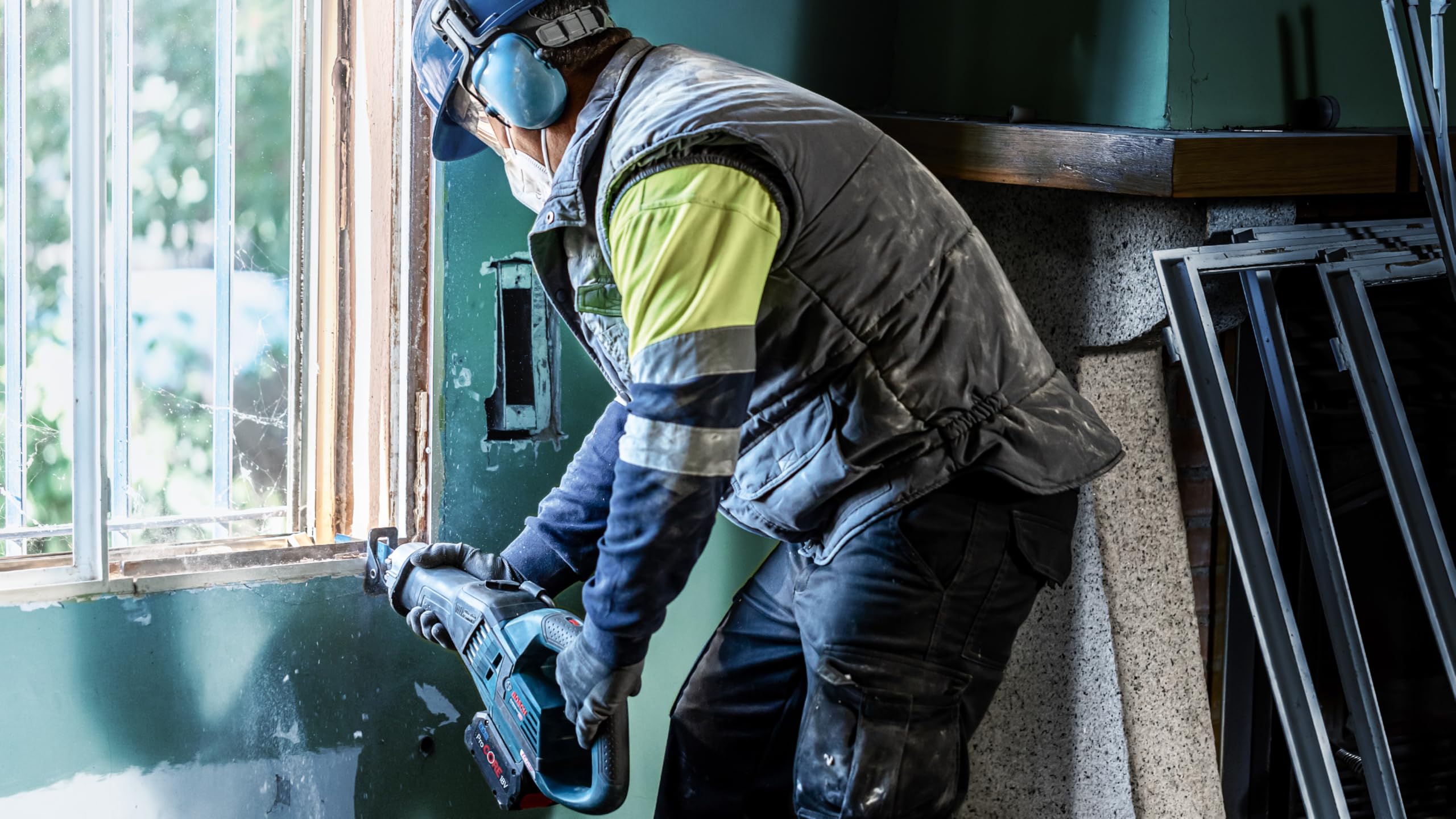 Bosch Professional 10-Pack Expert Window Demolition S 956 DHM Reciprocating Saw Blades - 150mm Length, 4mm Tooth Spacing (6 TPI) - Perfect for Demolition, Window Removal & Construction Projects