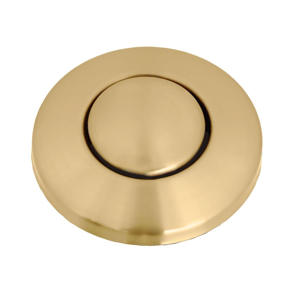 ZLINE Autograph Edition Polished Gold Air Switch Button for Garbage Disposal - Premium Kitchen Upgrade for Modern Homes (DBM PG) | Perfect for Under Sink Installation & Seamless Kitchen Remodeling