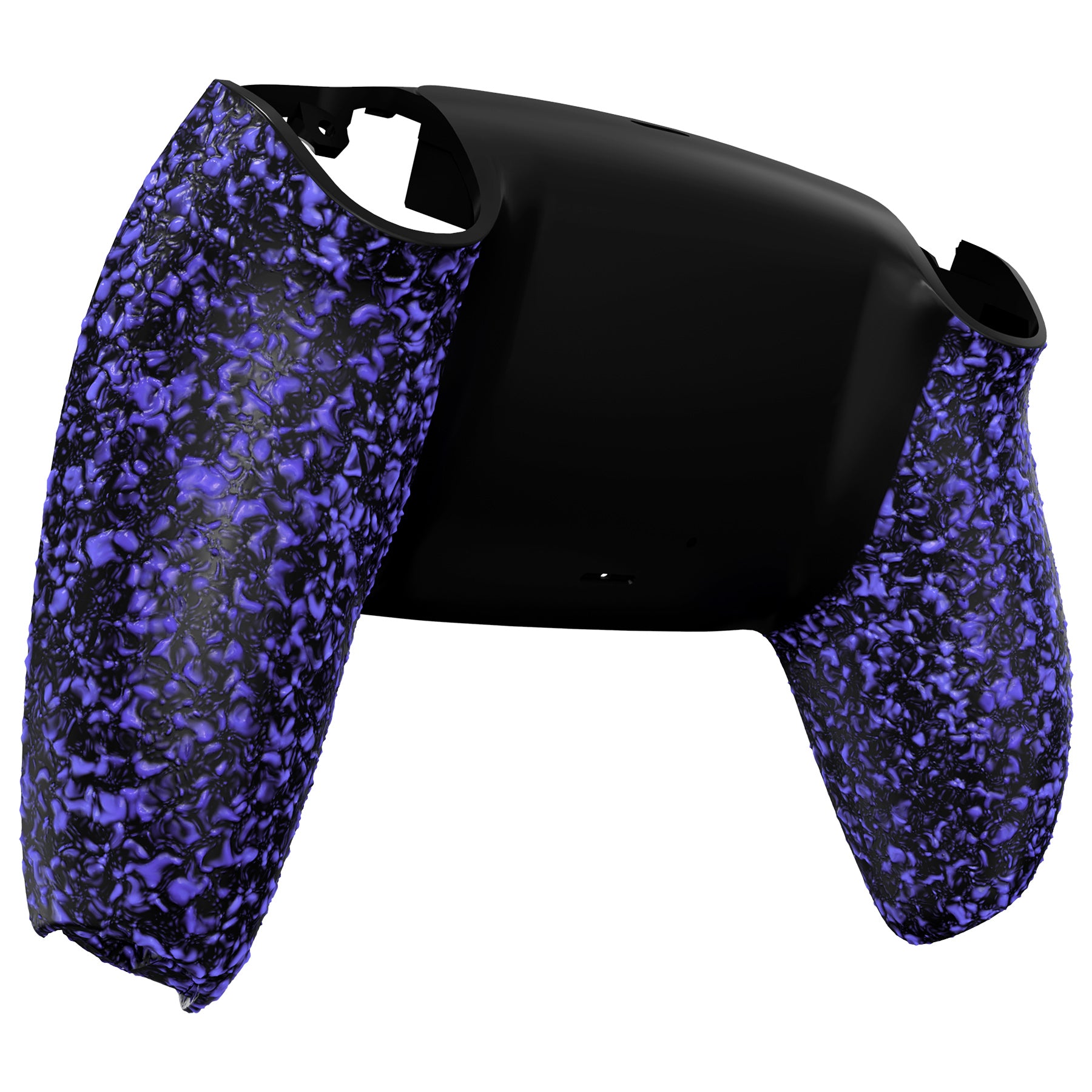 eXtremeRate Textured Purple PS5 Controller Back Housing & Bottom Shell Replacement - Custom Cover for Enhanced Grip & Comfort - Perfect for Gaming, Streaming & Competitive Play