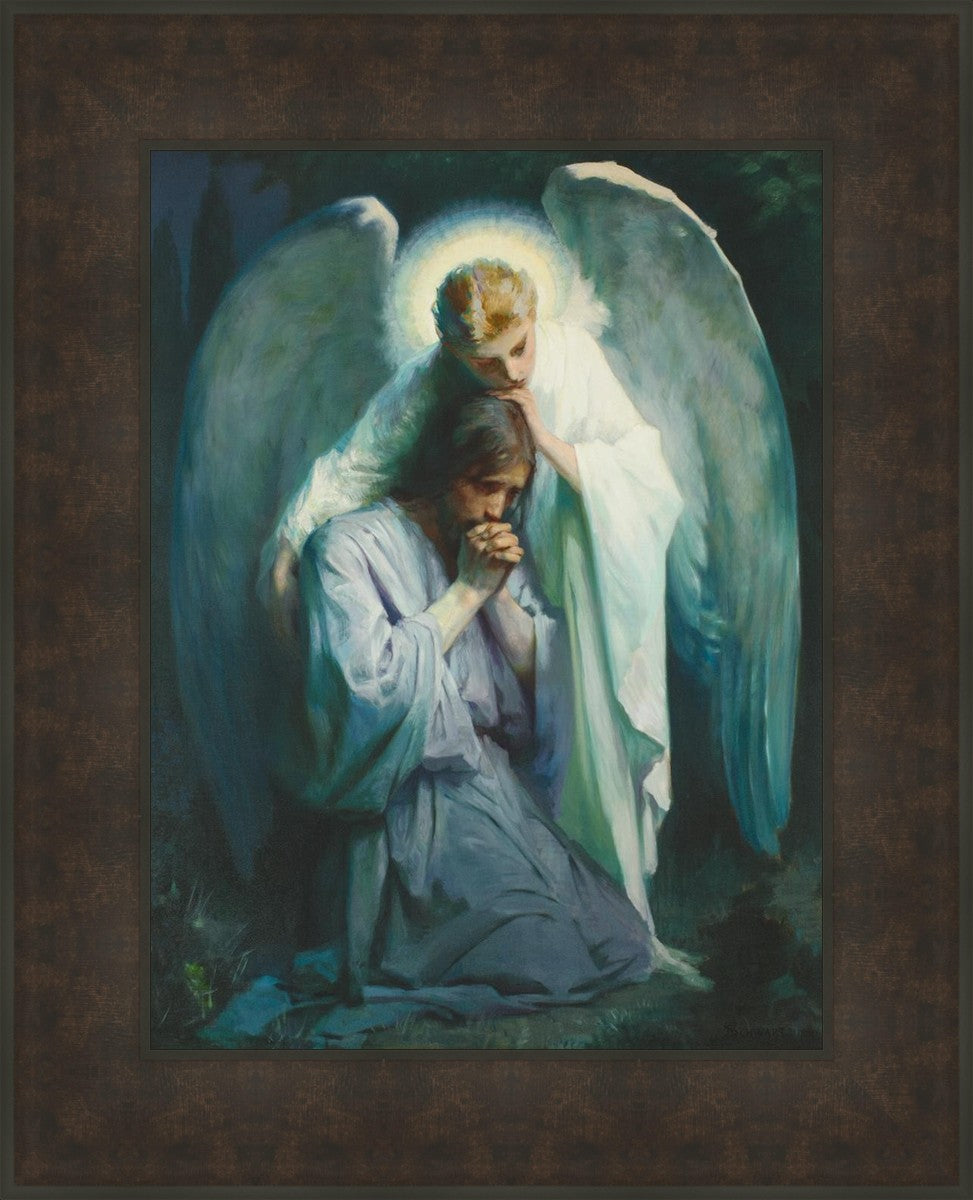 Agony in the Garden - Religious Art Print - Biblical Wall Decor for Home, Church & Office - Jesus Christ Prayer Scene - Christian Gift Idea