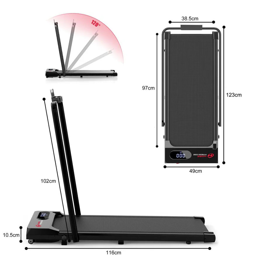 S1 Treadmill - 6KM/H Speed, Compact Home Fitness Equipment for Walking & Jogging | Perfect for Small Spaces, Home Gym & Apartment Workouts