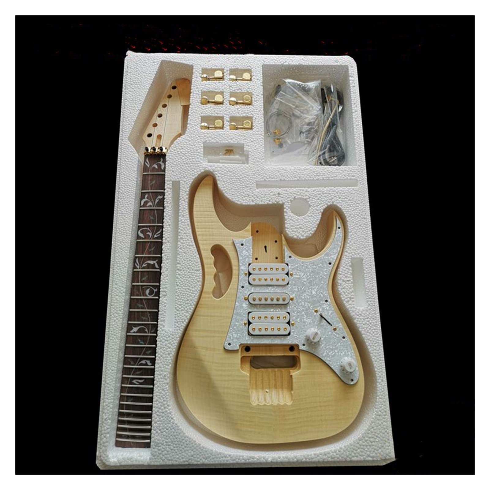 Best DIY Electric Guitar Neck & Body Kit - Unfinished All Parts for Custom Build | Perfect for Beginners, Luthiers & Guitar Enthusiasts