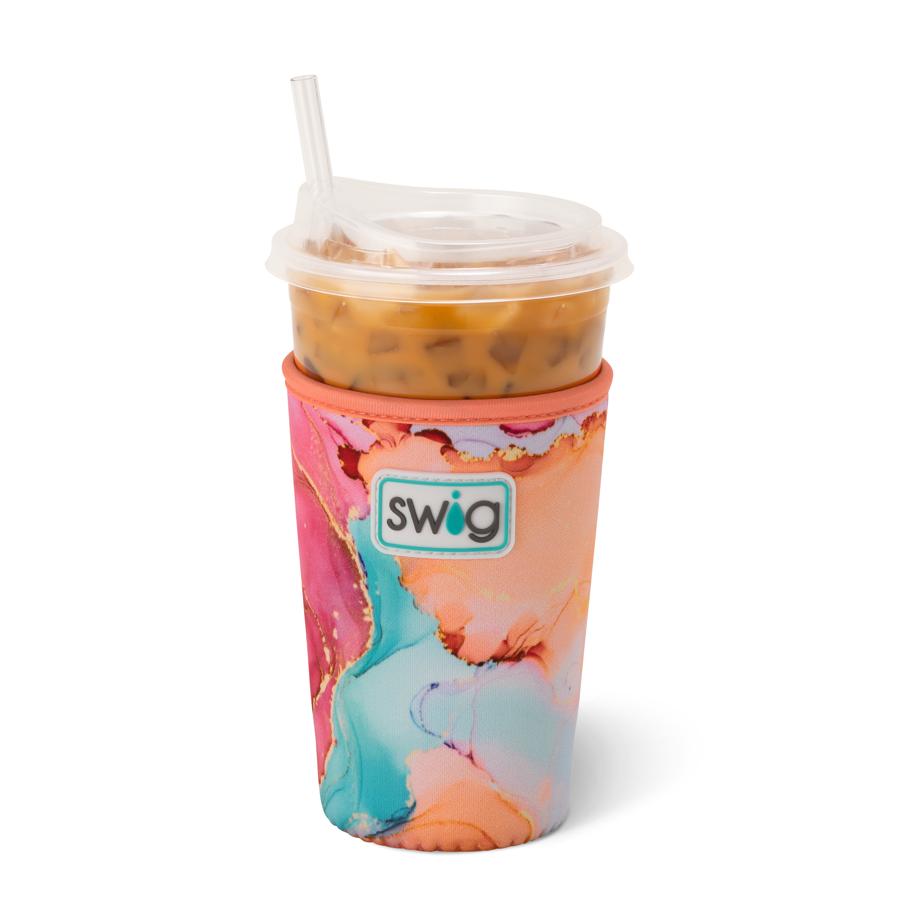 Dreamsicle Medium Iced Cup Coolie - Insulated Sleeve for Cold Drinks | Perfect for Iced Coffee, Smoothies & Summer Beverages | Keeps Drinks Chilled On-the-Go
