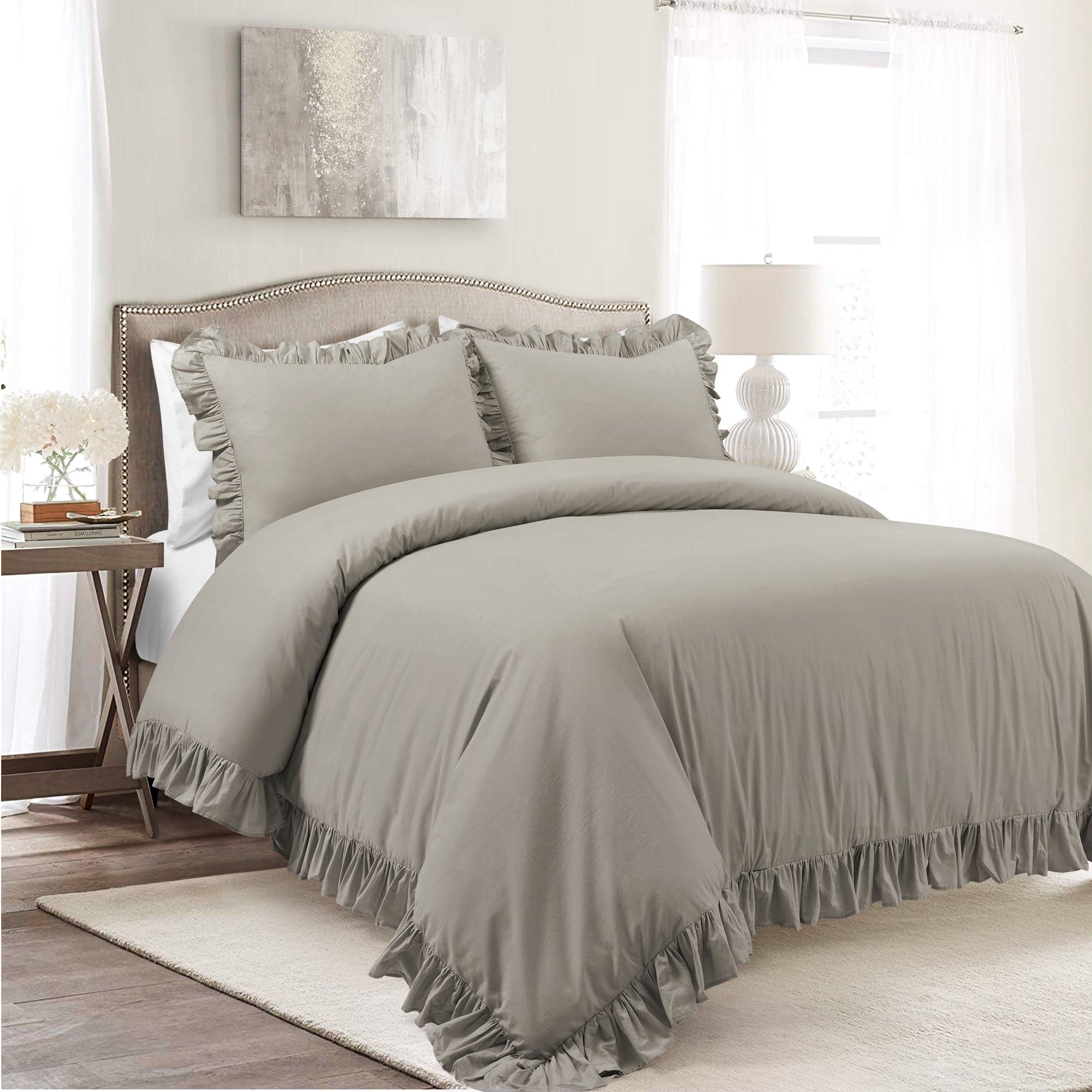 Premium 100% Cotton Duvet Cover Set - Soft & Breathable Bedding - Queen/King Size - Perfect for Master Bedroom, Guest Room & Hotel Use