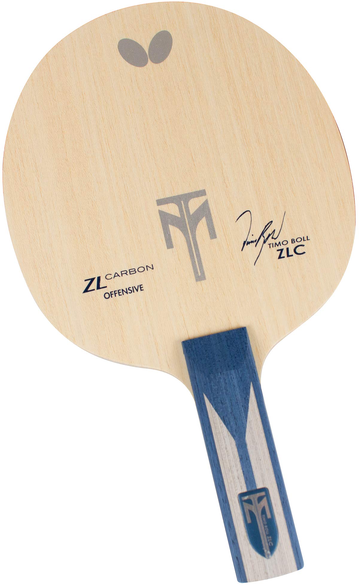 Timo Boll ZLC Table Tennis Blade - Professional ZL Carbon Fiber Ping Pong Racket with AN/FL/ST Handle Options | Japanese-Made Premium Butterfly Blade for Competitive Play & Training