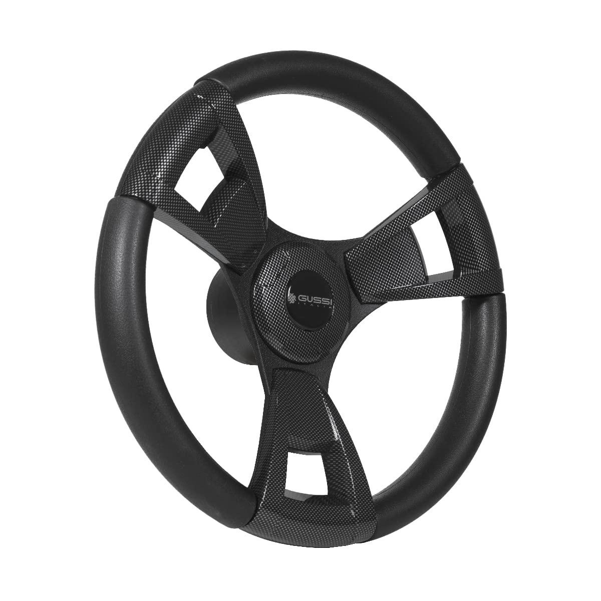Gussi Italia Model 13 Carbon Fiber Golf Cart Steering Wheel - Compatible with Yamaha G16 to Drive2 Golf Carts | Premium Replacement Part for Enhanced Control & Comfort | Perfect for Golf Courses, Resorts & Private Communities