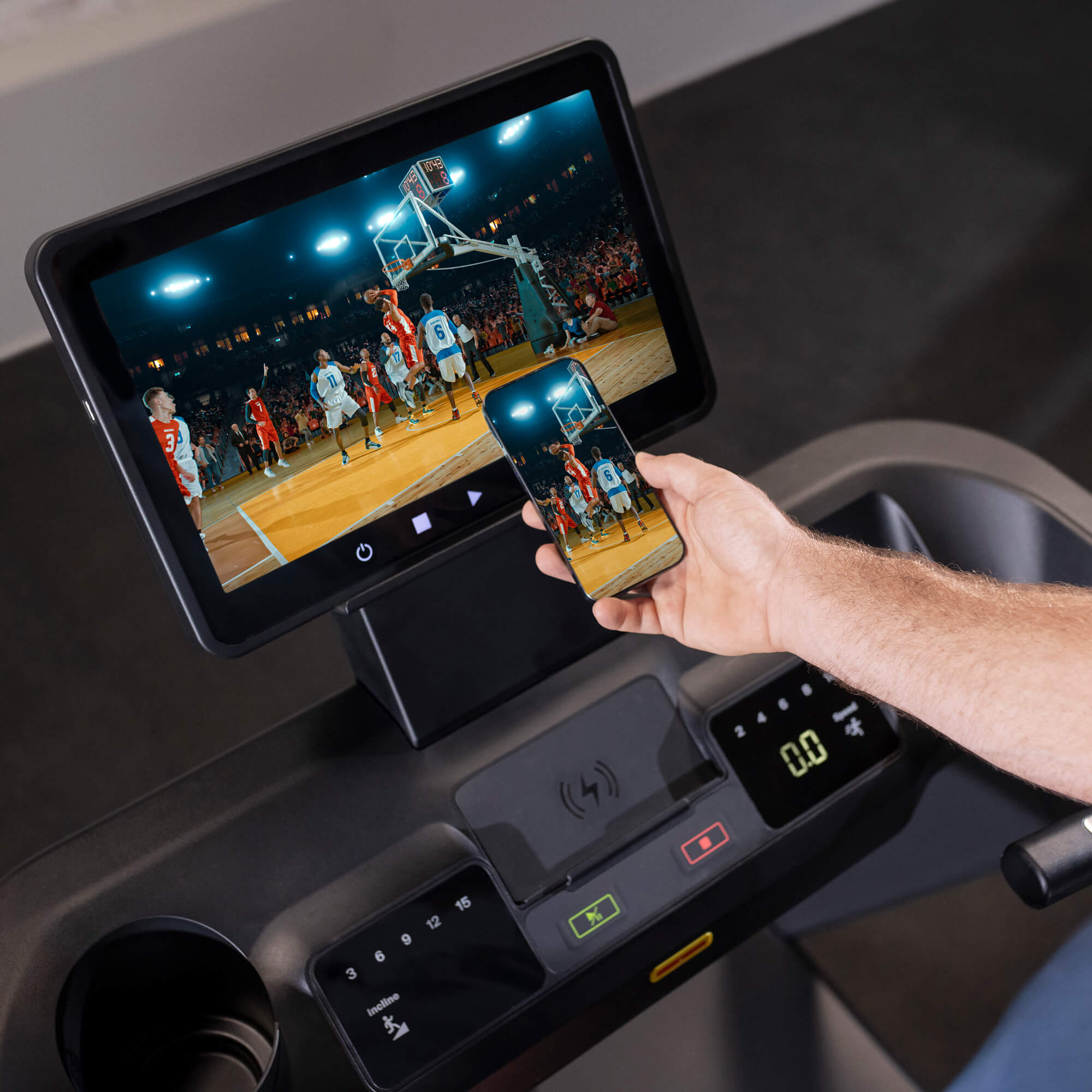 Inspire Series T7S Treadmill - Foldable Electric Running Machine with LCD Display for Home Gym & Cardio Workout - Perfect for Small Spaces & Indoor Fitness Training