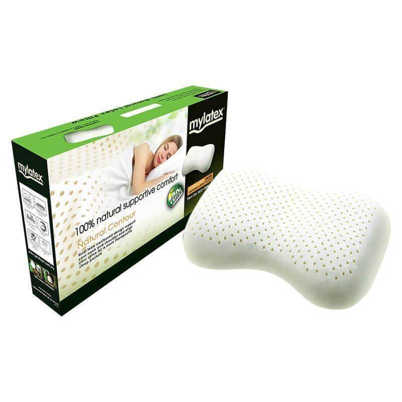 Organic Latex Shoulder Pillow for Neck Pain Relief - Hypoallergenic & Orthopedic Support - Perfect for Travel, Office & Home Use