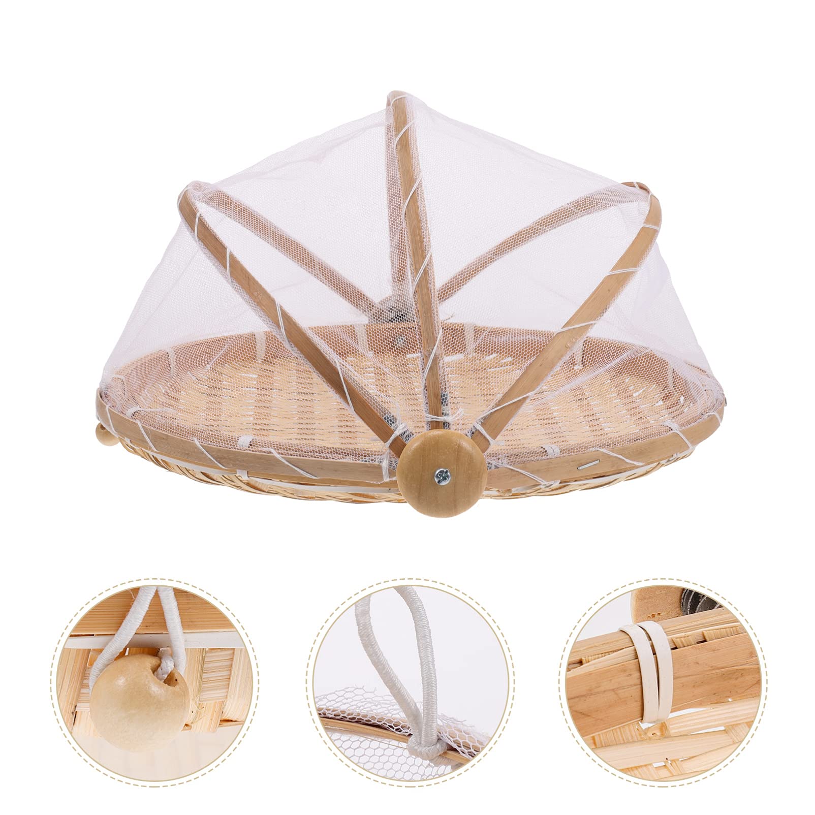 DOITOOL 2-Pack Outdoor Food Covers with Mesh - Reusable Picnic Food Tents for Vegetables, Fruits, Bread - Perfect for Camping, BBQs, Beach Parties & Outdoor Dining