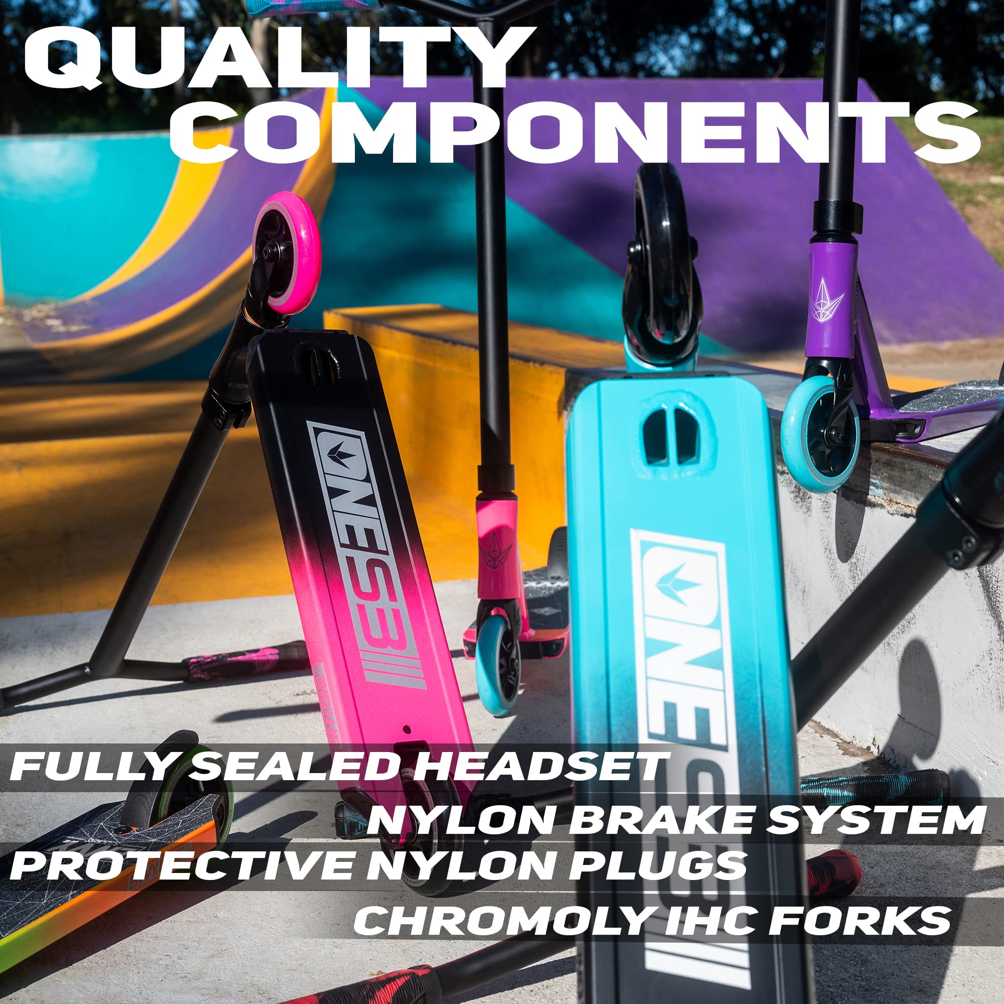 ENVY Scooters ONE S3 Pro Stunt Scooter for Kids Ages 6-12 | Beginner Freestyle Trick Scooter with Durable Construction | Perfect for Skatepark, Backyard Tricks & Urban Riding