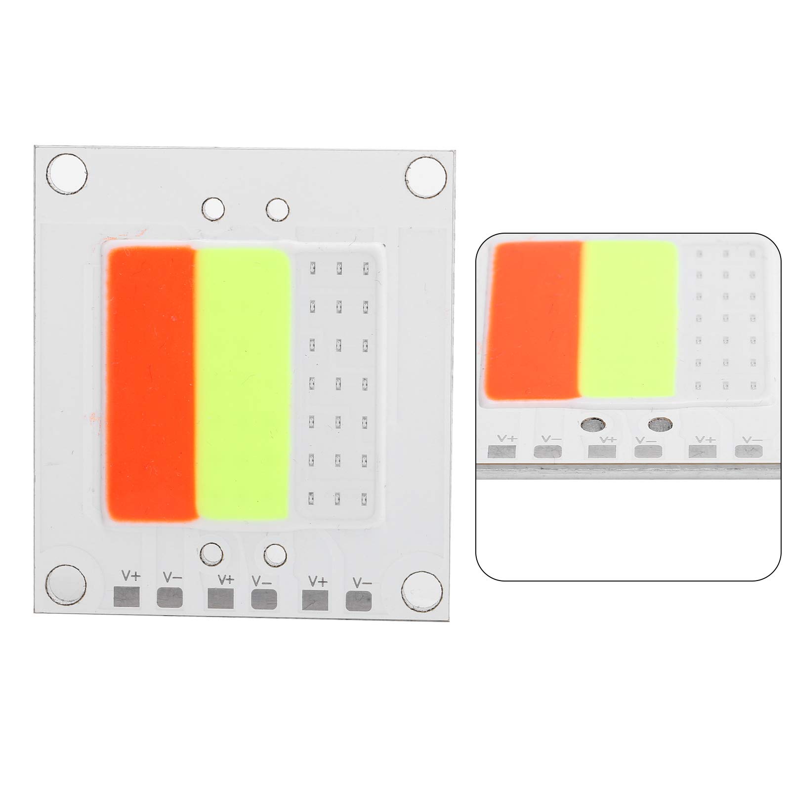 50W COB LED Chip Panel - High Brightness, Low Light Decay, 40x40mm - Easy Installation for Bedroom, Kitchen & Home Lighting - Perfect for Cabinet, Shelf, and Display Case Illumination