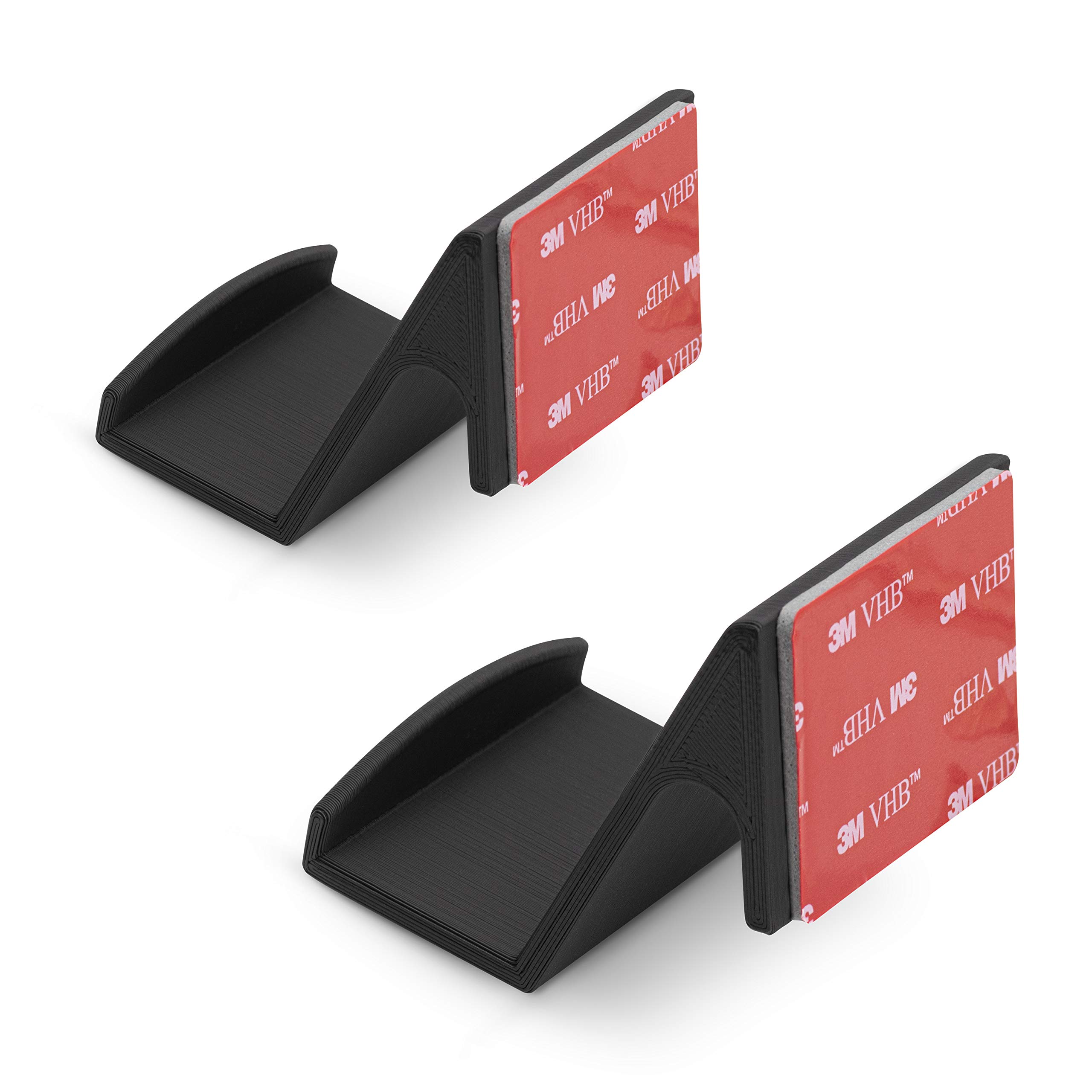 BRAINWAVZ 2-Pack Universal Game Controller Wall Mount Holder - Compatible with XBOX Series X/S, PS5, PS4, PS3, Nintendo Switch & PC Controllers - Easy Stick-On Installation for Organized Gaming Setup - Perfect for Bedroom, Game Room or Office Organization