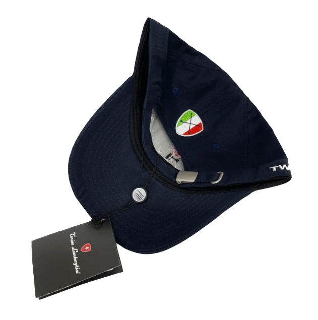 Lamborghini Navy Blue Embroidered Golf Hat for Men - Stylish Baseball Cap for Golfing, Driving & Outdoor Activities