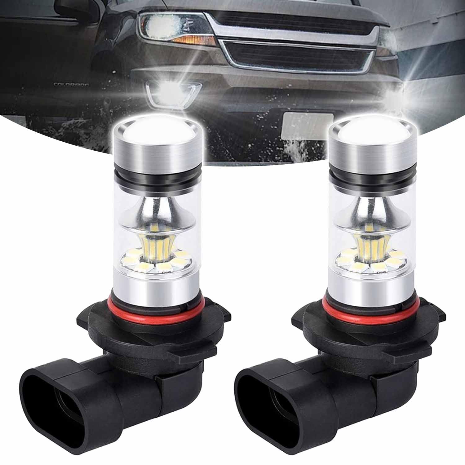 9005/9006 LED Headlight Bulbs 6500K White - High/Low Beam & DRL for Cars, SUVs, Trucks - Night Driving Safety