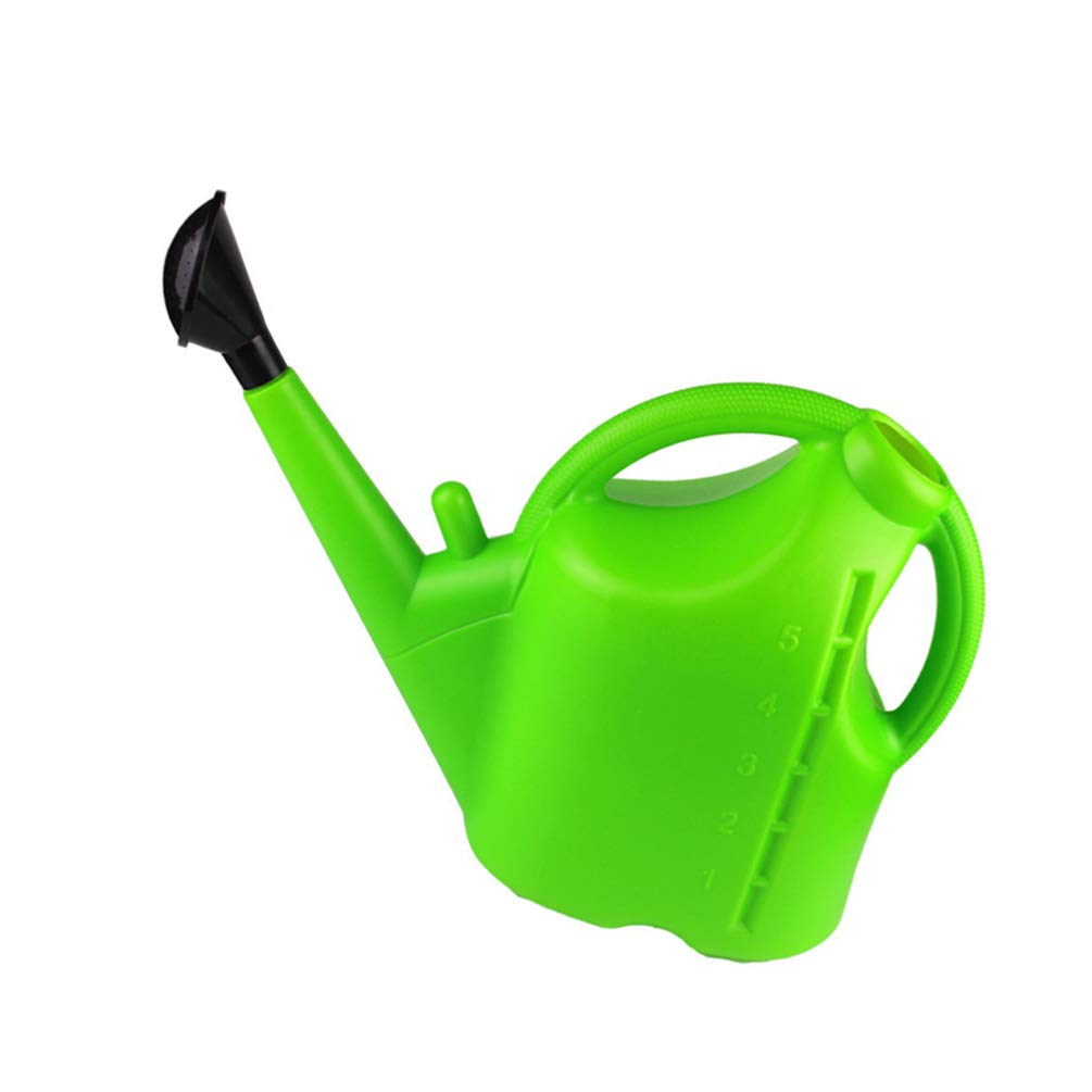 5L Hemoton Plastic Garden Watering Can with Spray Nozzle - Empty Plant Watering Pot, Cleaning Spray Bottle & Water Sprinkler for Indoor/Outdoor Plants, Flowers, and Gardening Supplies | Perfect for Home Garden, Greenhouse, and Lawn Care