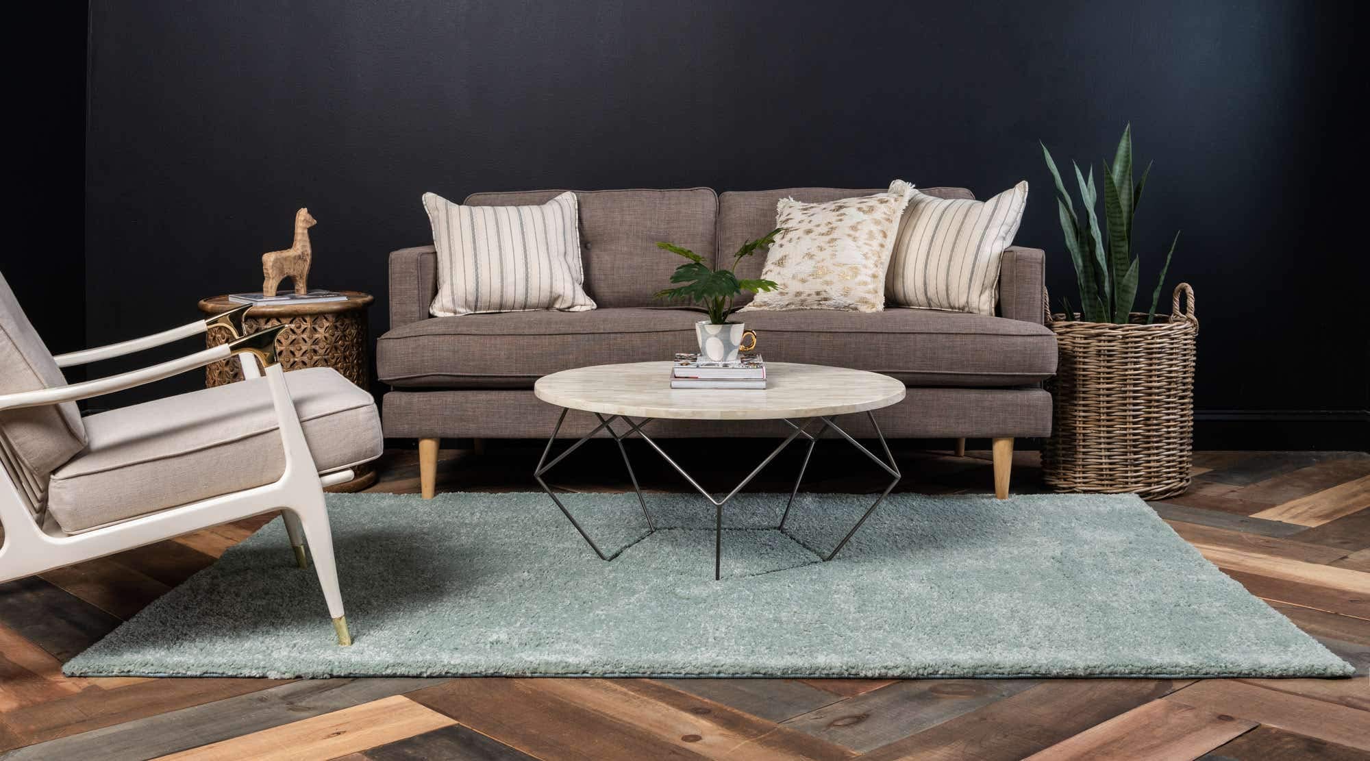 Unique Loom Solo Collection Area Rug - Calabasas 7'10