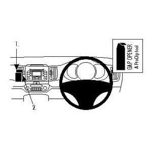 ClicOn No Holes Angled Dash Mount for Kia Sportage (2011-2016) - Secure Phone Holder for GPS Navigation & Hands-Free Driving