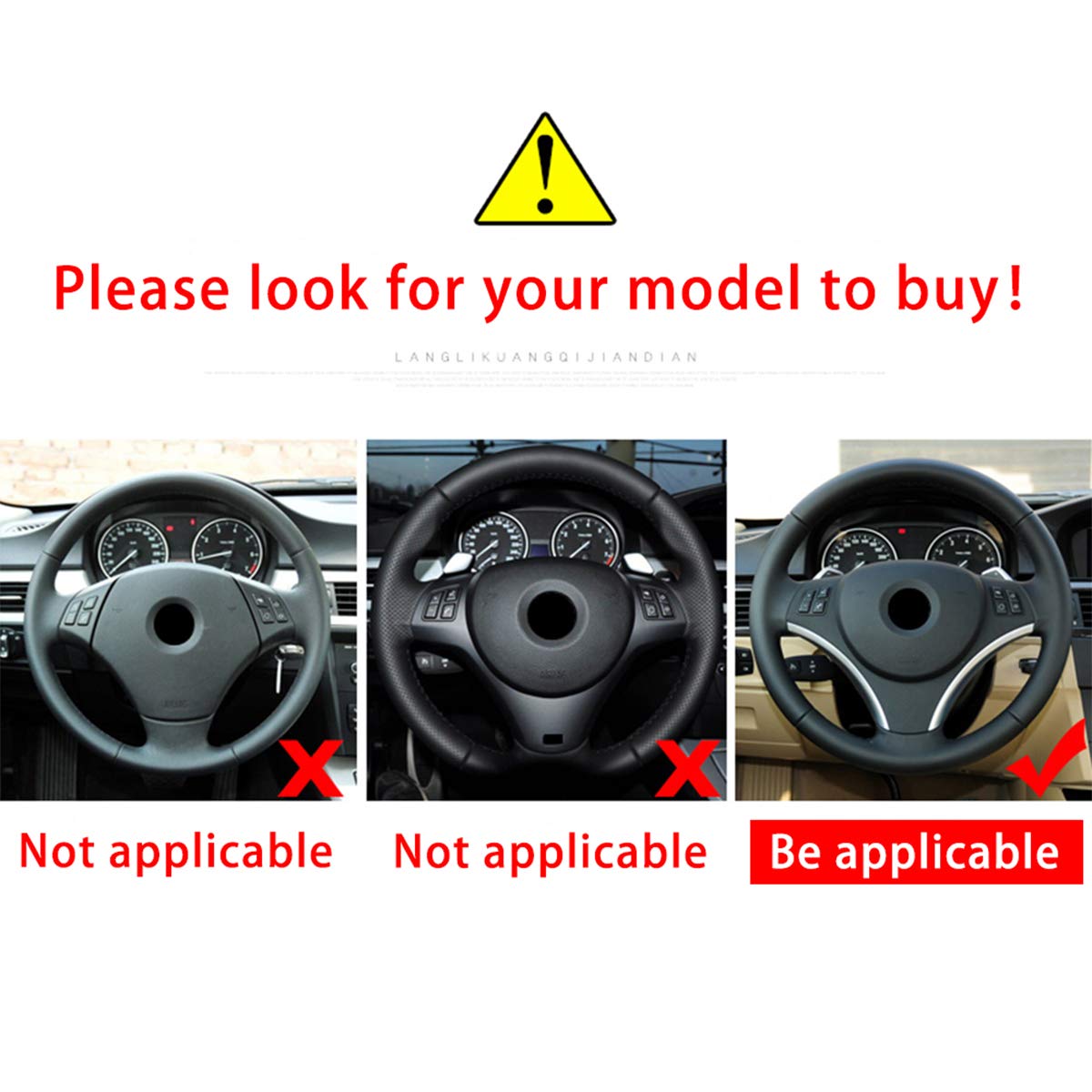 LLKUANG ABS Steering Wheel Sequins Frame Trim for BMW 3 Series E87 1 Series 3/5 Door Hatchback Coupe E92 E93 E90 2005-2012 (Carbon Fiber) - Upgrade Interior Style for Driving Comfort & Luxury Feel
