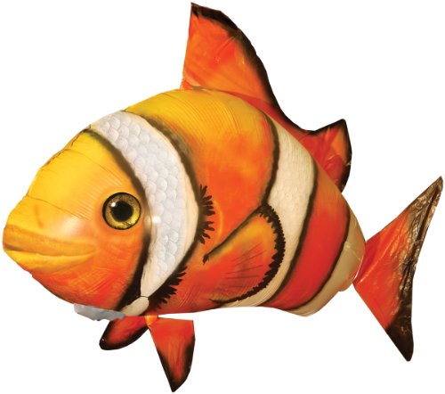 Air Swimmers Remote Control Clown Fish - Inflatable Flying Fish Toy for Kids & Adults - Perfect for Parties, Pools & Indoor Fun