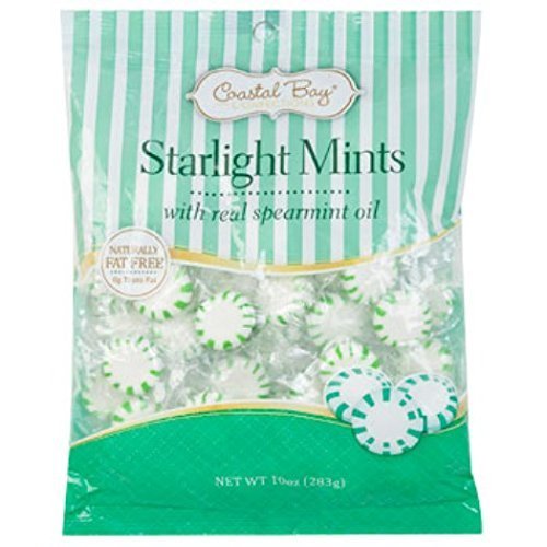 Coastal Bay Starlight Spearmint Mints - 10 Ounce Bag (Pack of 3) | Refreshing Breath Mints for Office, Travel & After Meals