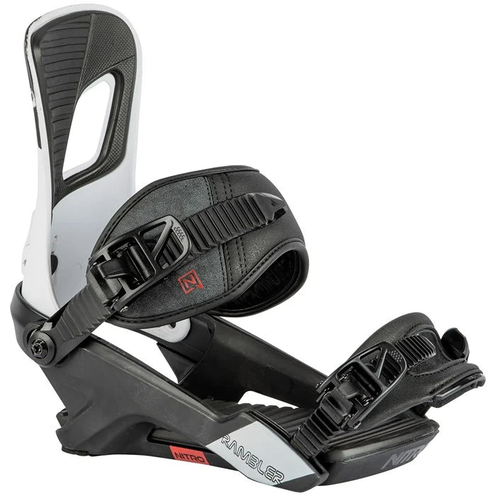 2024 Nitro Rambler Men's Snowboard Bindings - Lightweight & Durable for All-Mountain Riding & Freestyle Snowboarding