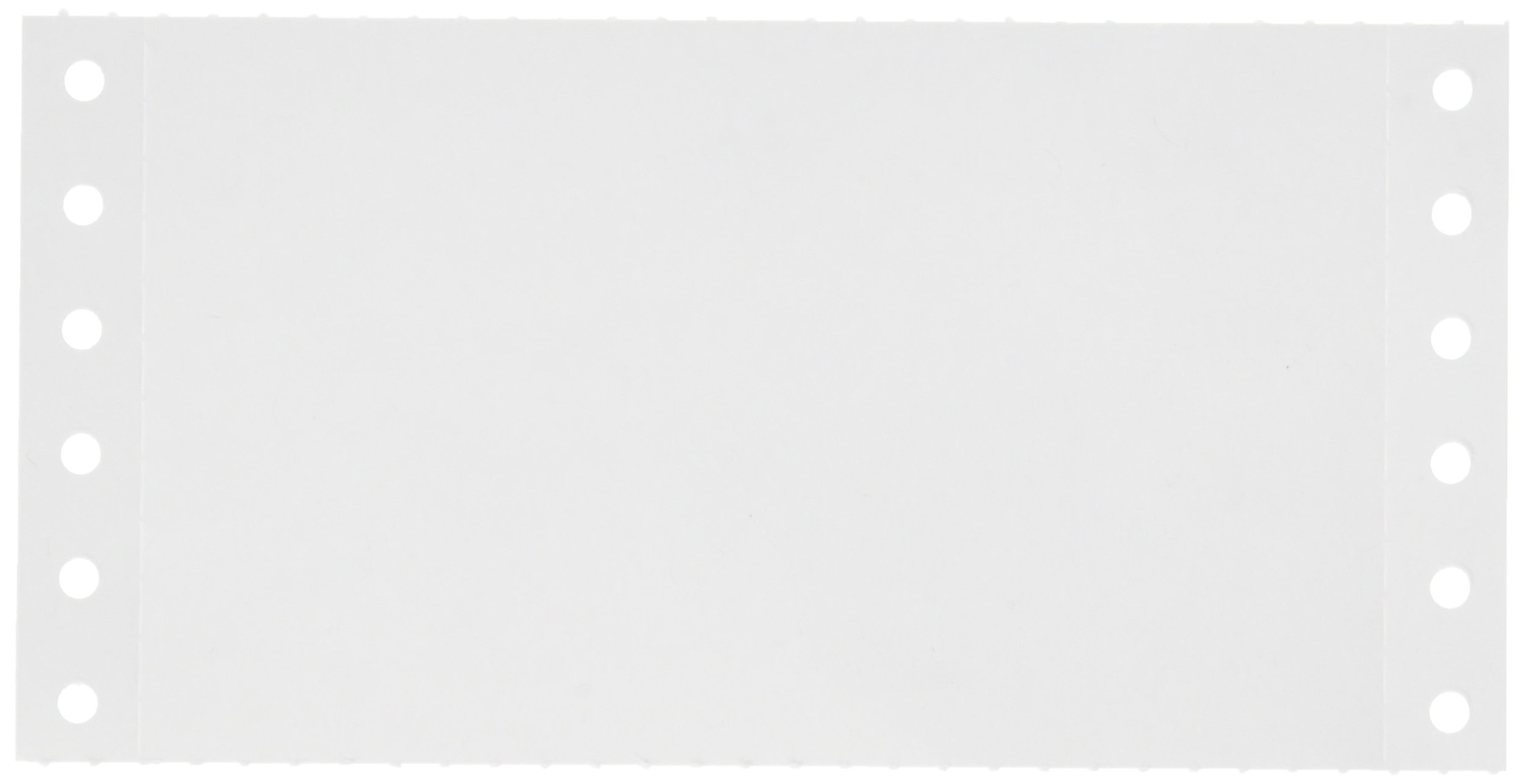 Compulabel Pinfeed Cards Fanfold - 100 lb, 92 Brightness, White (211904) | Premium Continuous Form Paper for Dot Matrix Printers, Shipping Labels & Business Forms